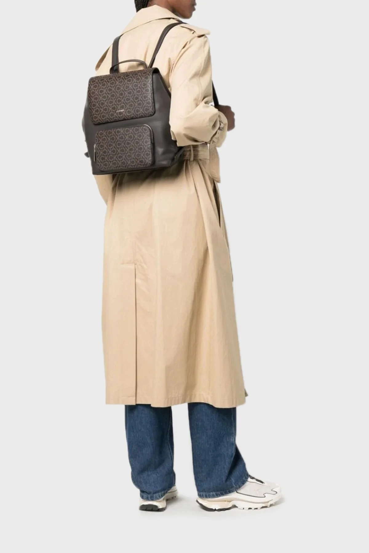 Calvin Klein Logolu K60K6109220HD Bayan Çanta K60K610922 0HD KAHVE - 2