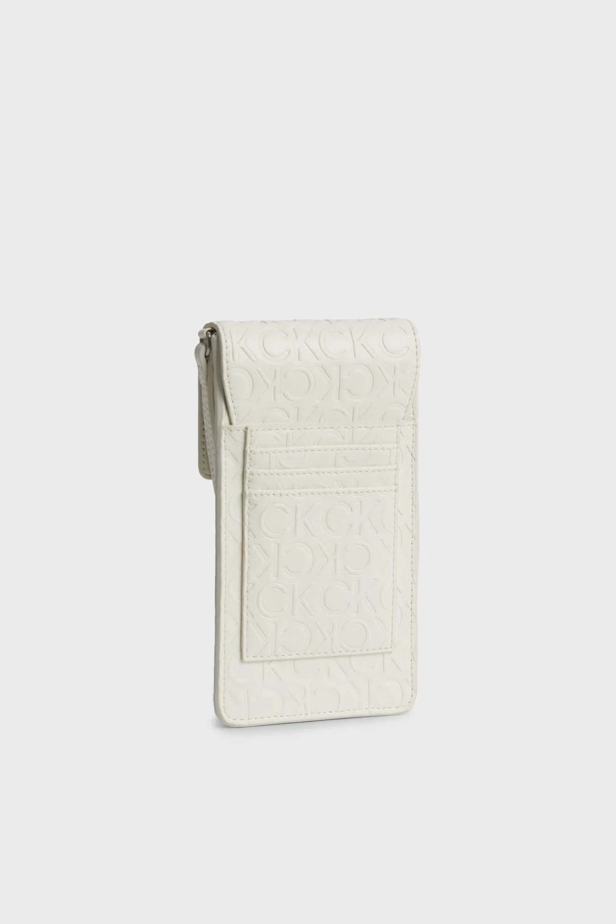 Calvin Klein Logolu K60K6109470K4 Bayan Telefon Çantası K60K610947 0K4 BEYAZ - 4