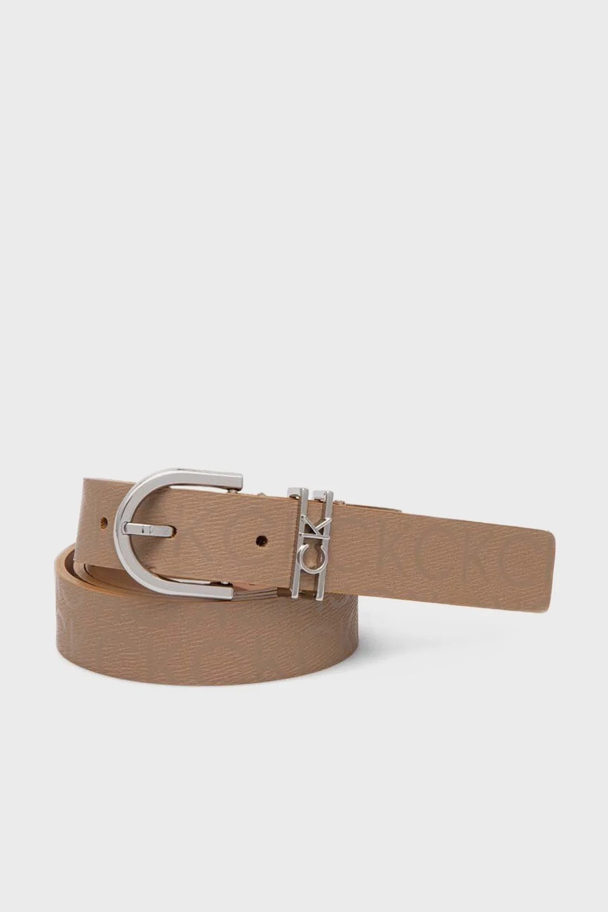 Calvin Klein Logolu K60K6123670HF Bayan Kemer K60K612367 0HF AÇIK KAHVE - 1