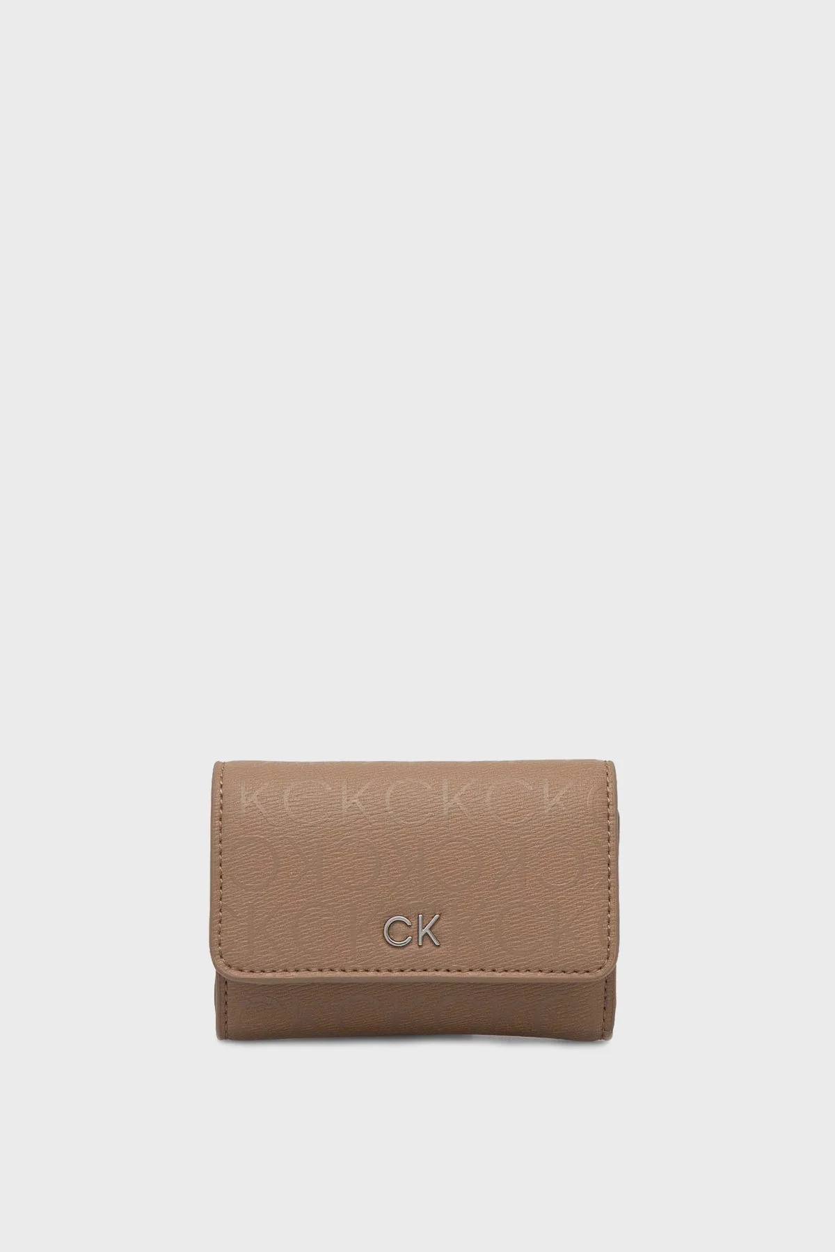 Calvin Klein Logolu K60K6126370HF Bayan Cüzdan K60K612637 0HF AÇIK KAHVE - 1