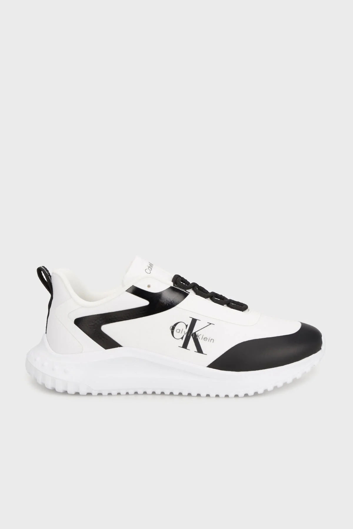 Calvin Klein Logolu Kalın Taban Sneaker YM0YM0143901W Erkek Ayakkabı YM0YM01439 01W BEYAZ-SİYAH - 1