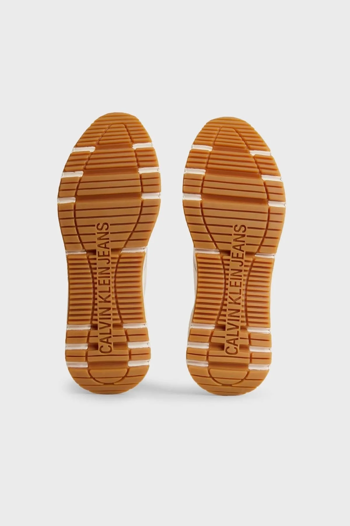 Calvin Klein Logolu Kalın Tabanlı Deri Sneaker YW0YW009410LB Bayan Ayakkabı YW0YW00941 0LB BEYAZ-SİYAH - 6