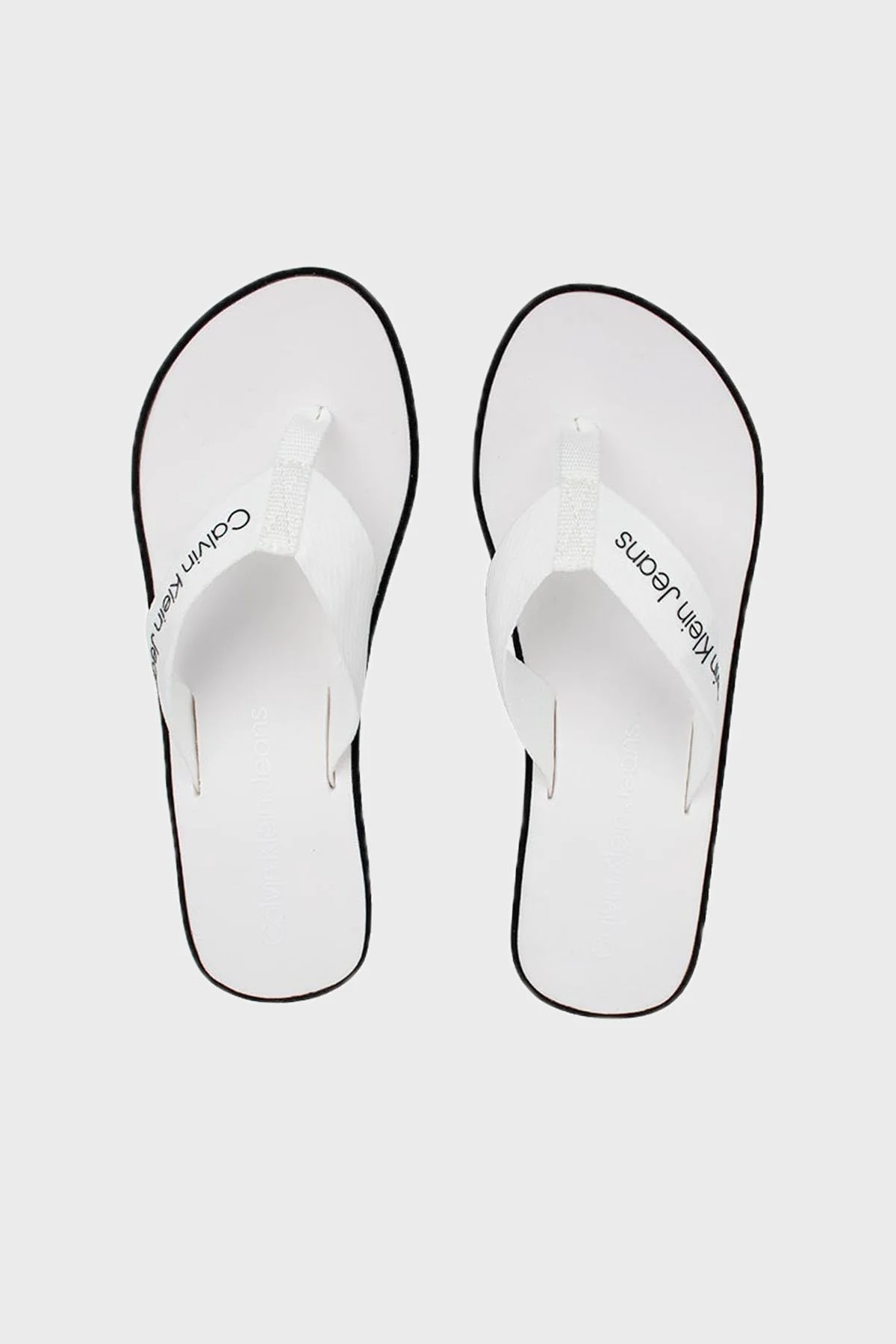 Calvin Klein Logolu Kalın Tabanlı Parmak Arası YW0YW009950GJ Bayan Terlik YW0YW00995 0GJ SİYAH - 3
