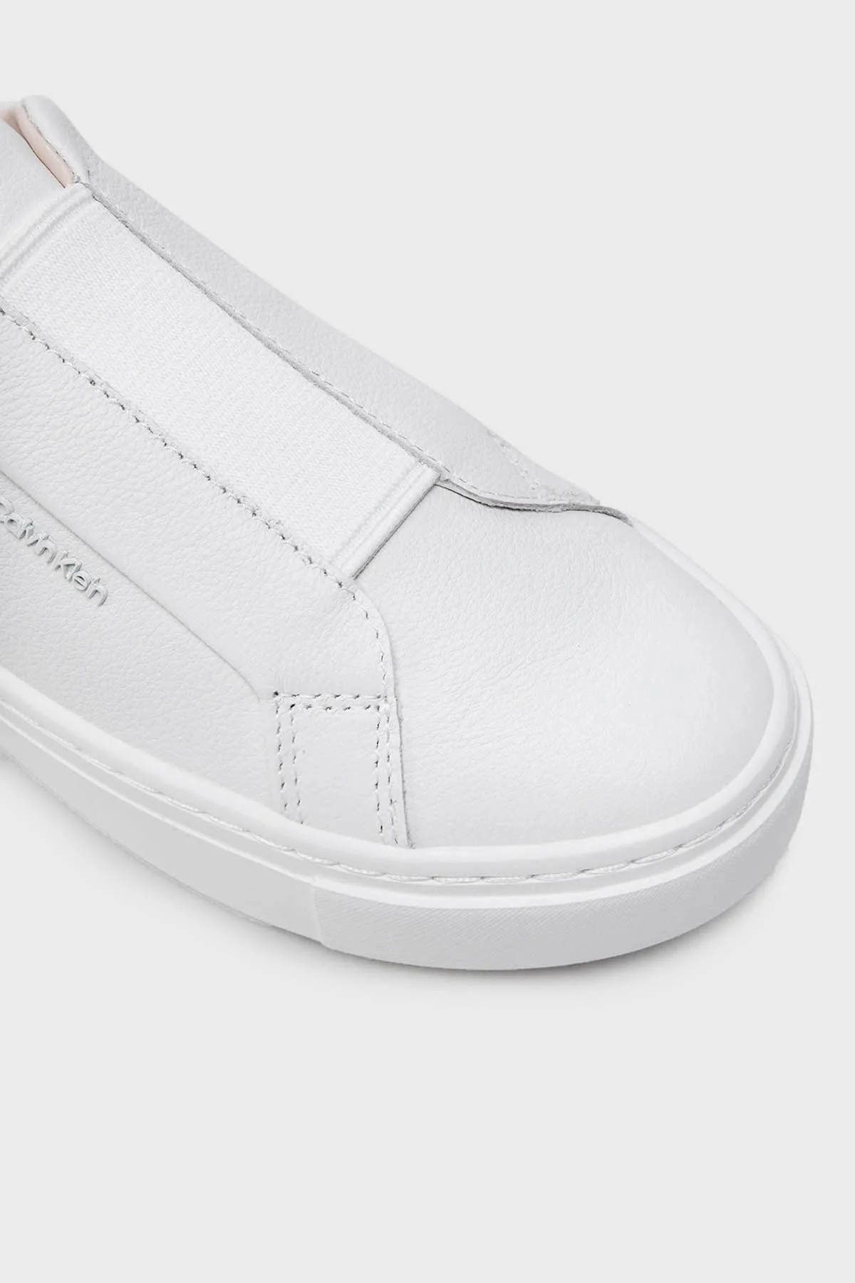 Calvin Klein Logolu Kalın Tabanlı Sneaker HW0HW0228902V Bayan Ayakkabı HW0HW02289 02V BEYAZ-GÜMÜŞ - 11