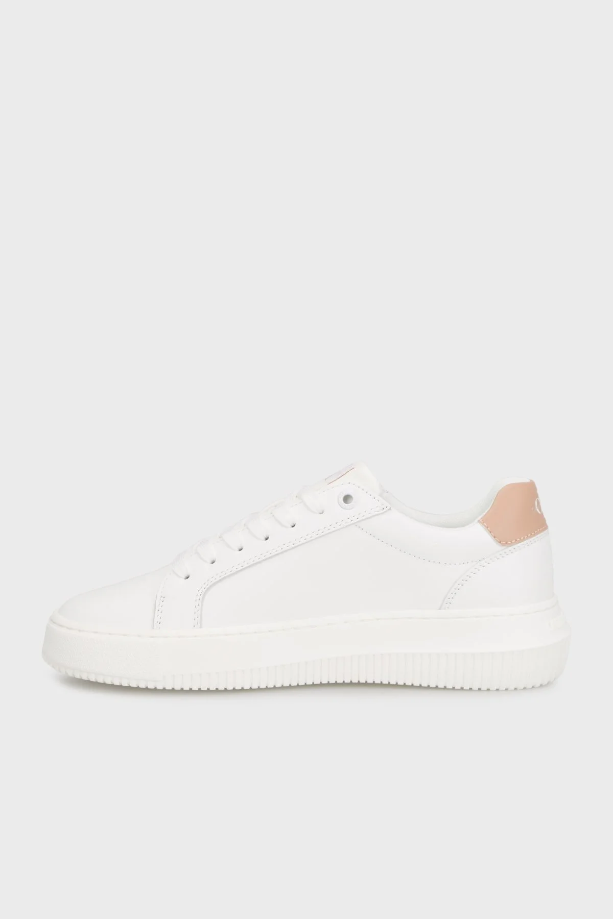 Calvin Klein Logolu Kalın Tabanlı Sneaker YW0YW008230K6 Bayan Ayakkabı YW0YW00823 0K6 BEYAZ - 8