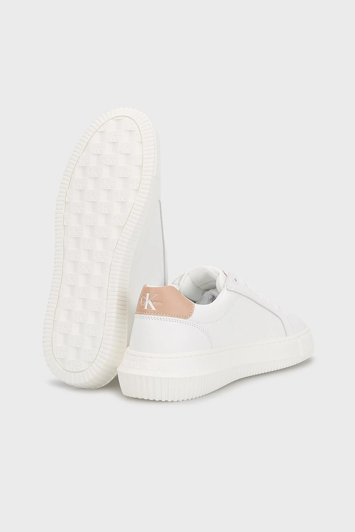 Calvin Klein Logolu Kalın Tabanlı Sneaker YW0YW008230K6 Bayan Ayakkabı YW0YW00823 0K6 BEYAZ - 10
