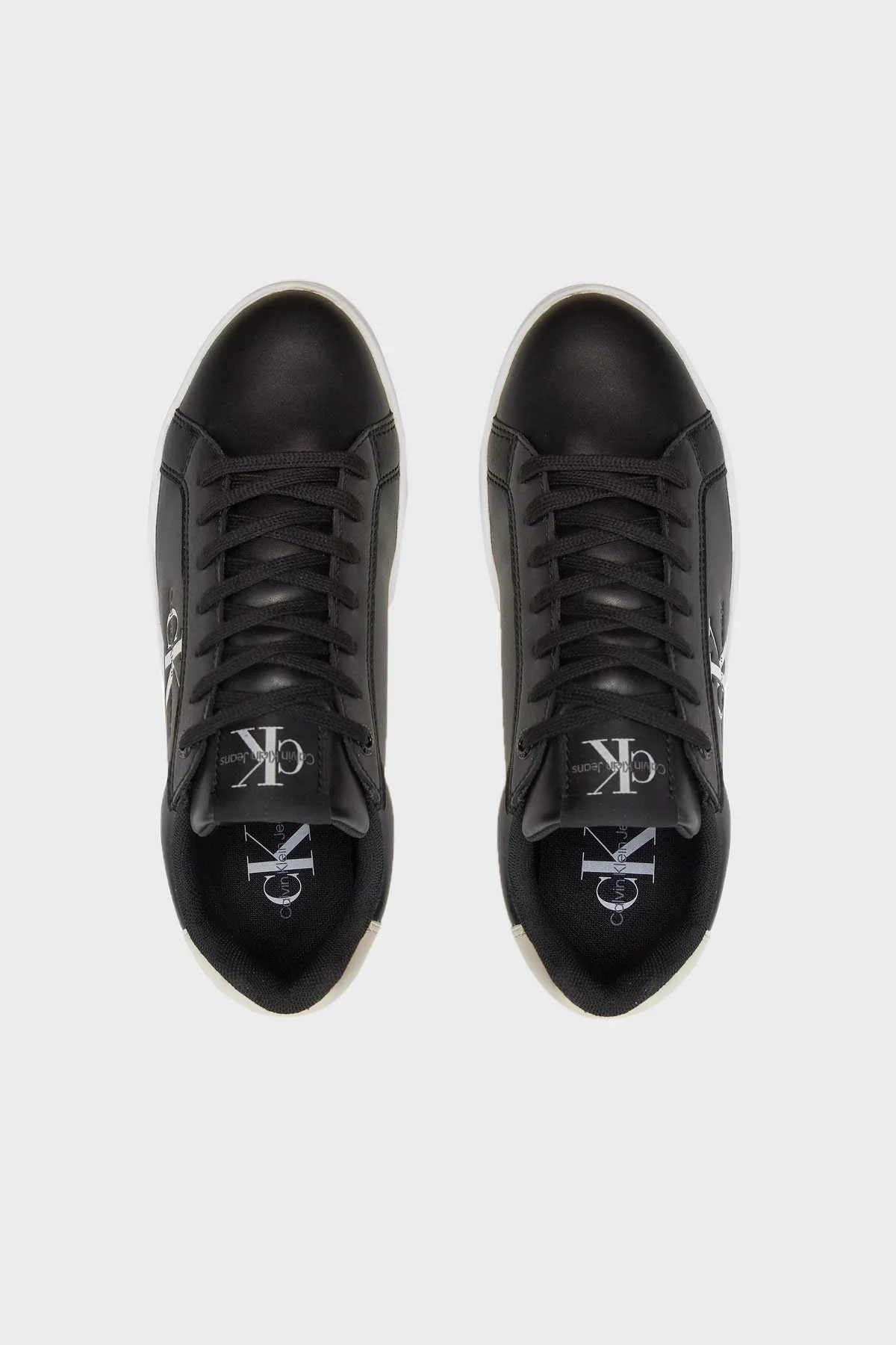 Calvin Klein Logolu Kalın Tabanlı Sneaker YW0YW015160GQ Bayan Ayakkabı YW0YW01516 0GQ SİYAH-BEYAZ - 11