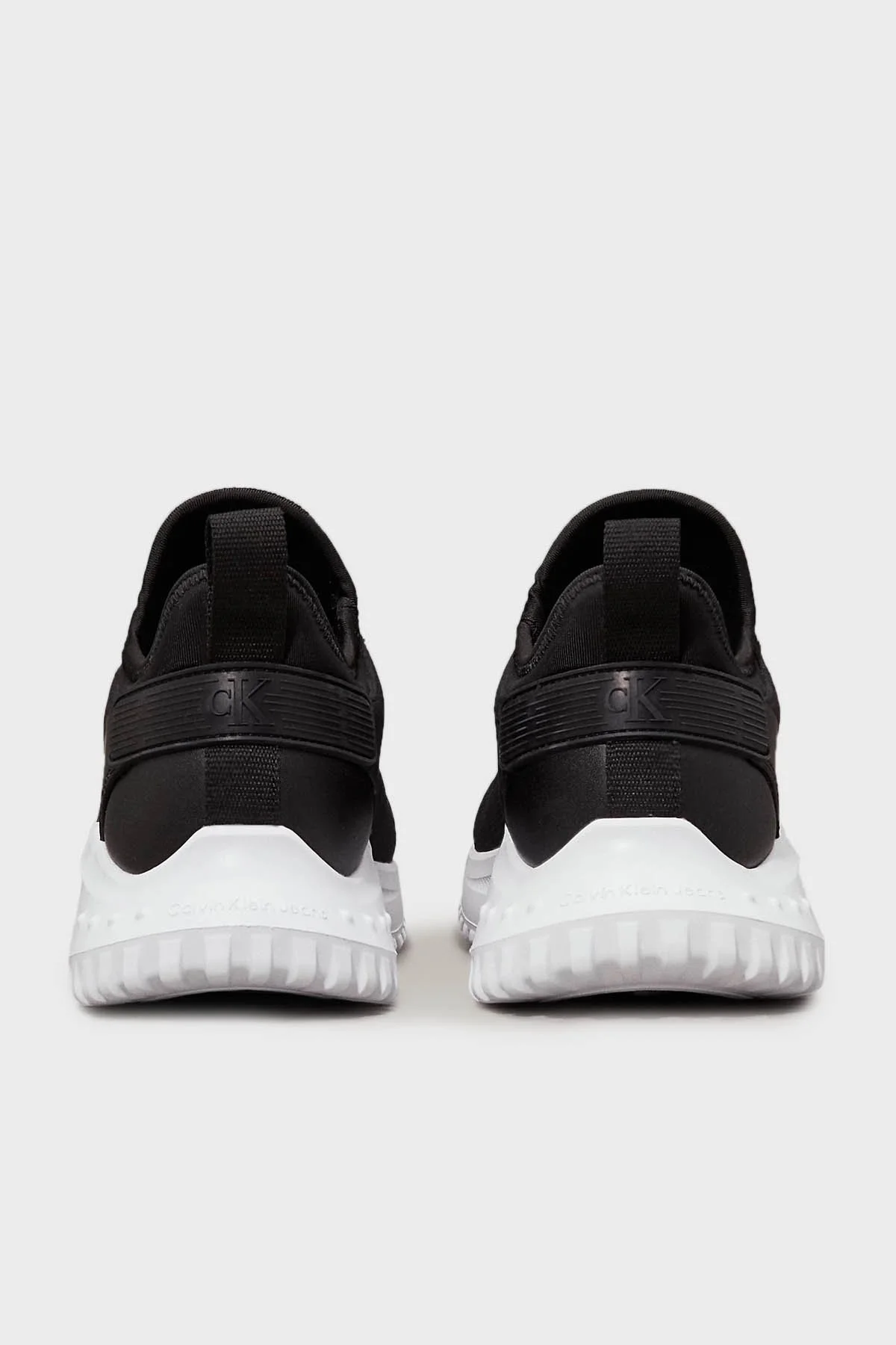 Calvin Klein Logolu Kalın Tabanlı Sneaker YW0YW016650GM Bayan Ayakkabı YW0YW01665 0GM SİYAH-BEYAZ - 8