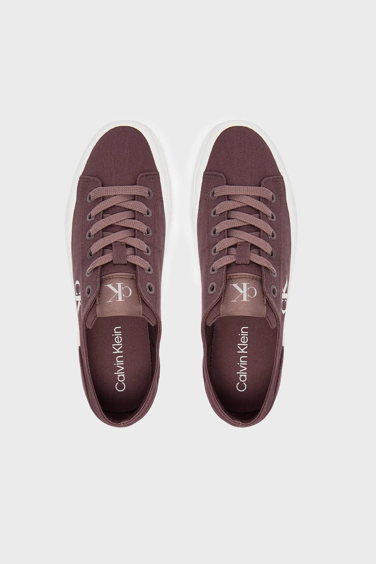 Calvin Klein Logolu Kalın Tabanlı Sneaker YW0YW01763PD8 Kadın Ayakkabı YW0YW01763 PD8 KAHVE - 3