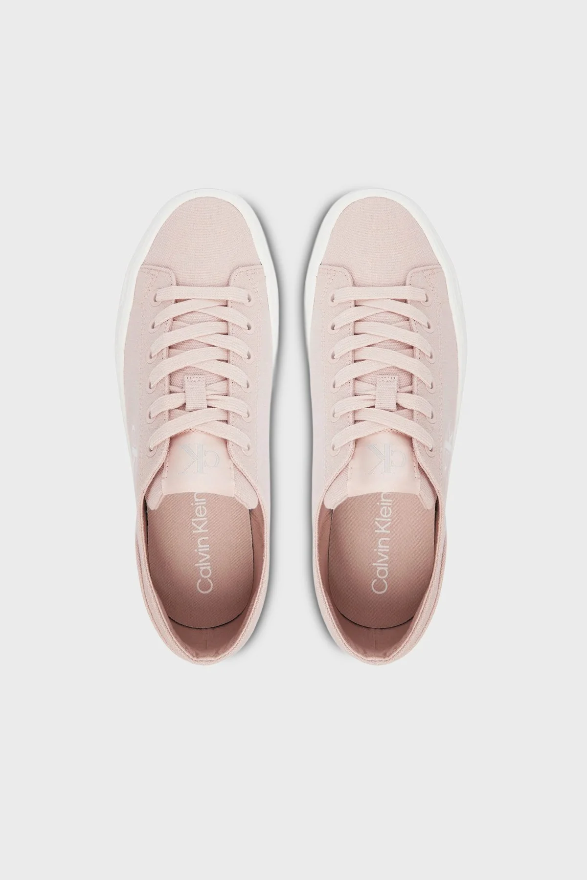 Calvin Klein Logolu Kanvas Sneaker YW0YW01763ABJ Bayan Ayakkabı YW0YW01763 ABJ PEMBE - 3