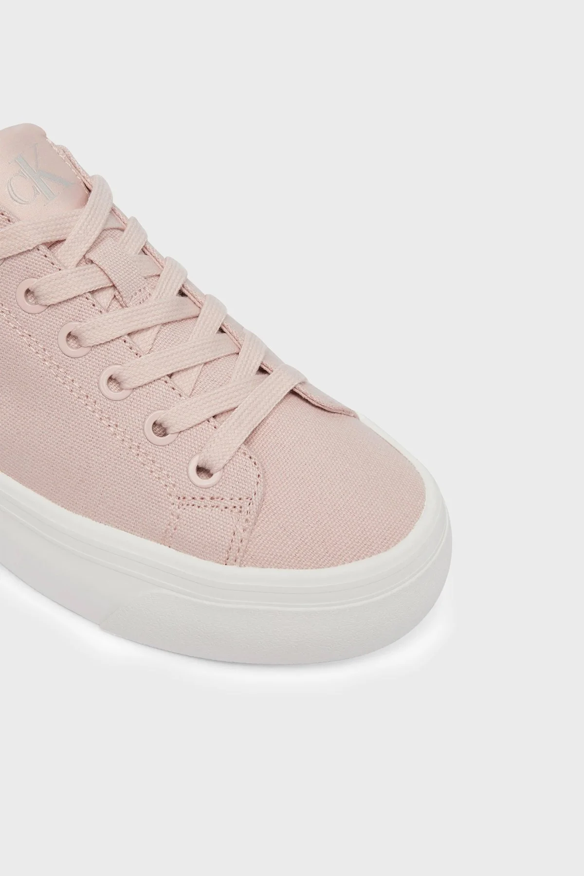 Calvin Klein Logolu Kanvas Sneaker YW0YW01763ABJ Bayan Ayakkabı YW0YW01763 ABJ PEMBE - 6
