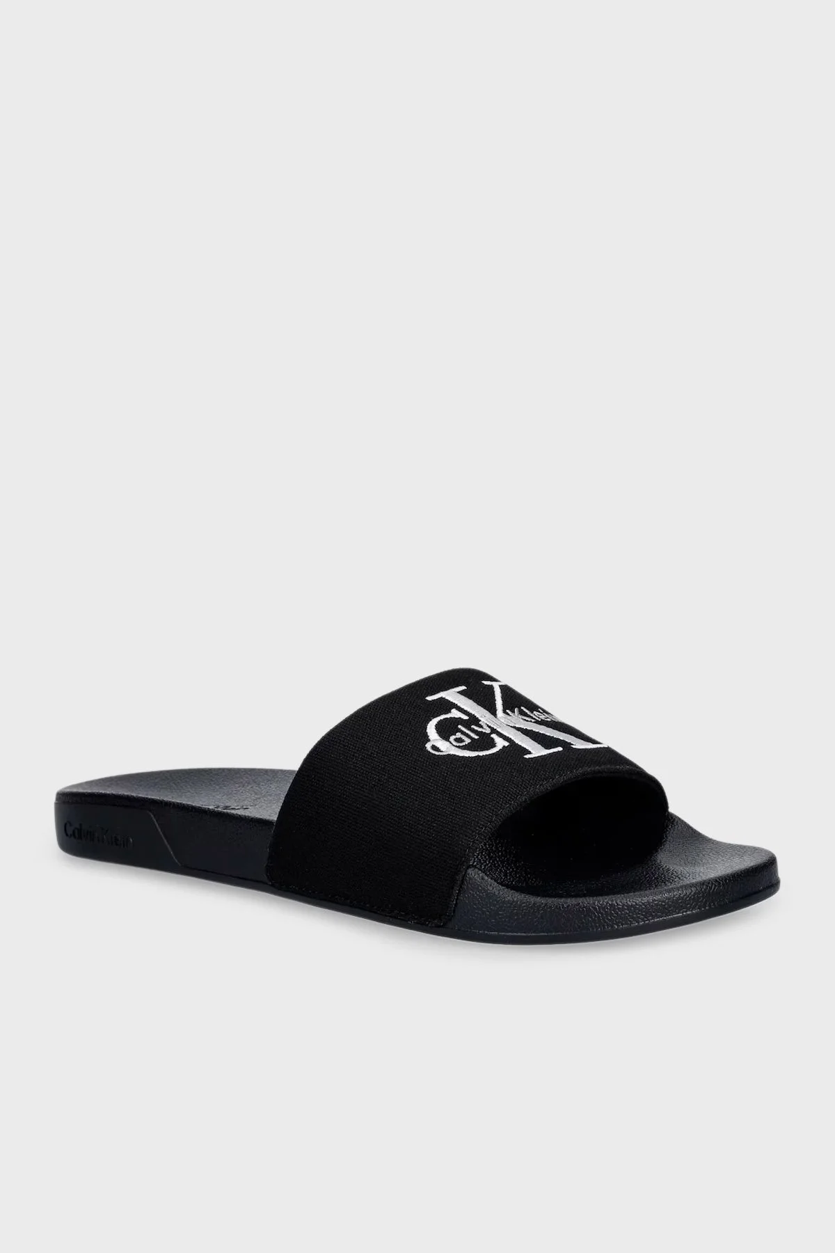 Calvin Klein Logolu Kanvas YM0YM013930GJ Erkek Terlik YM0YM01393 0GJ SİYAH - 3