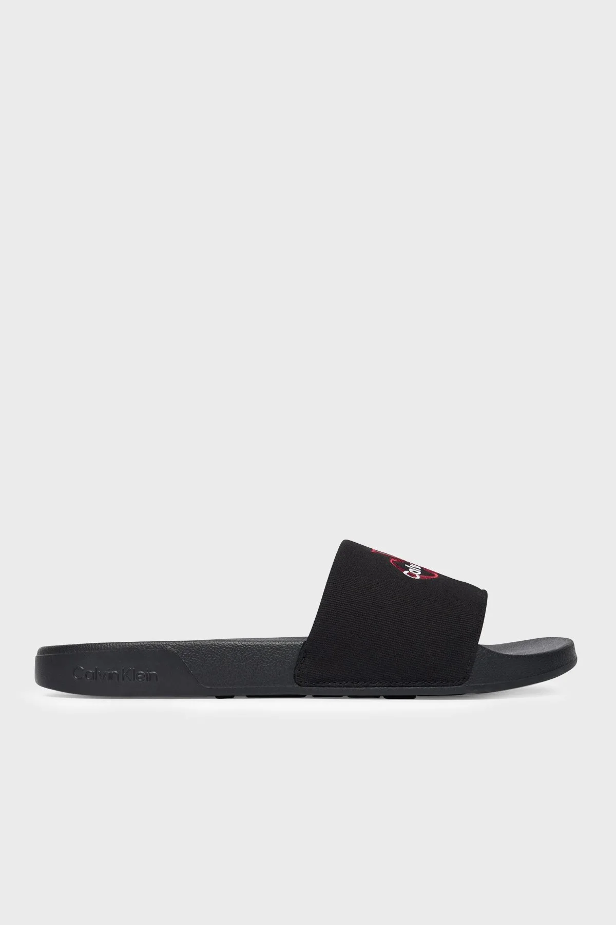 Calvin Klein Logolu Kanvas YM0YM013930KQ Erkek Terlik YM0YM01393 0KQ SİYAH - 1