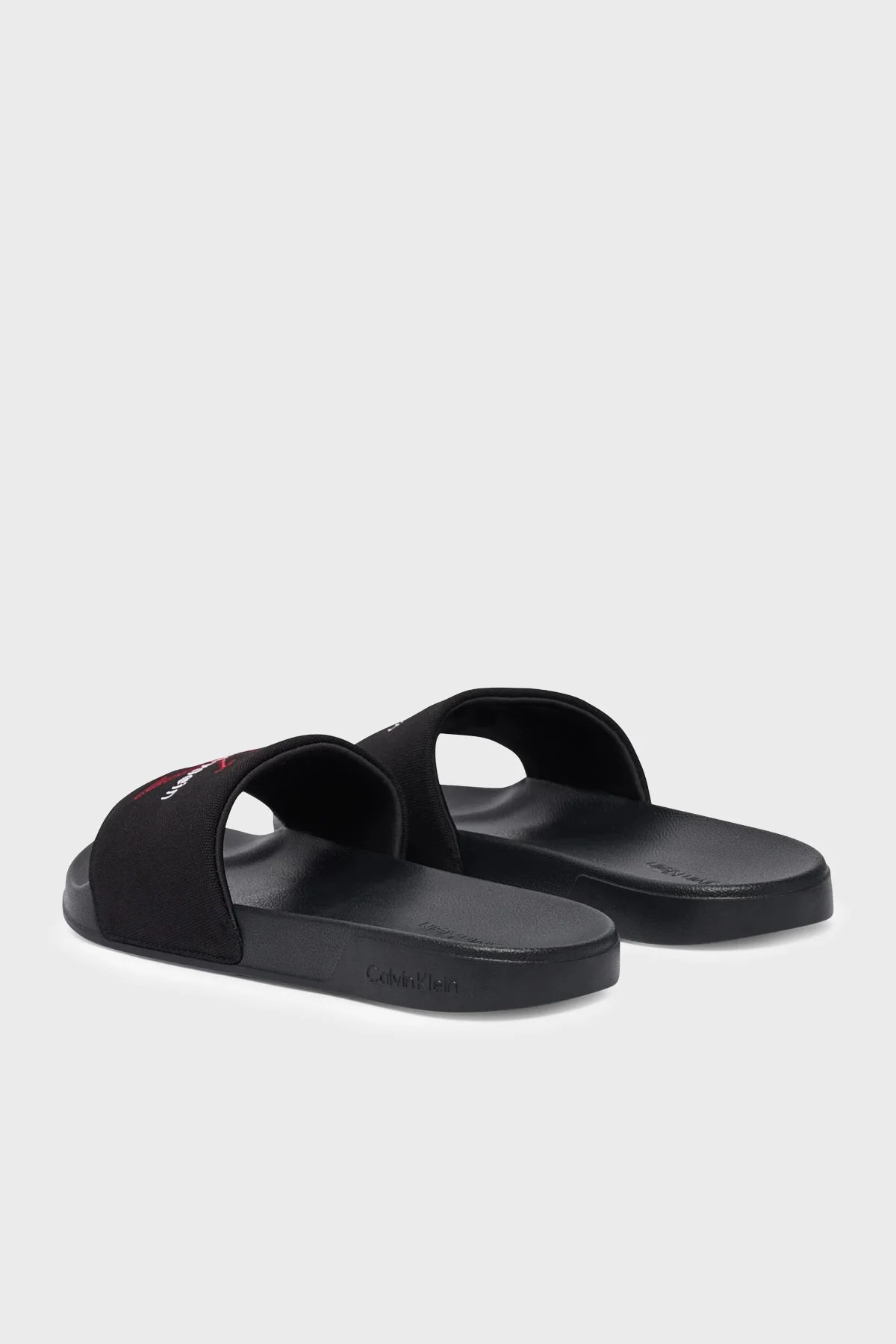 Calvin Klein Logolu Kanvas YM0YM013930KQ Erkek Terlik YM0YM01393 0KQ SİYAH - 5