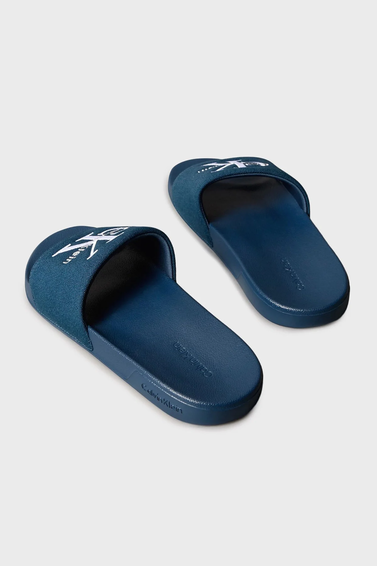 Calvin Klein Logolu Kanvas YM0YM01393BAI Erkek Terlik YM0YM01393 BAI LACİVERT - 3