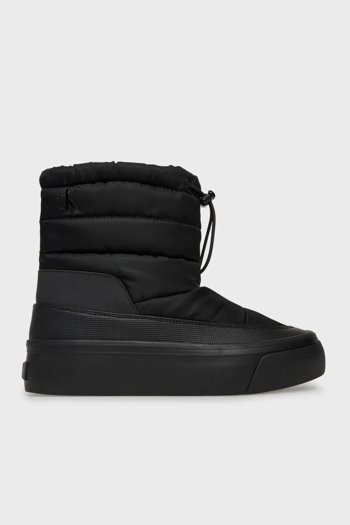 Calvin Klein Logolu Kapitoneli Bağcıklı YW0YW019770GJ Bayan Bot YW0YW01977 0GJ SİYAH - 1