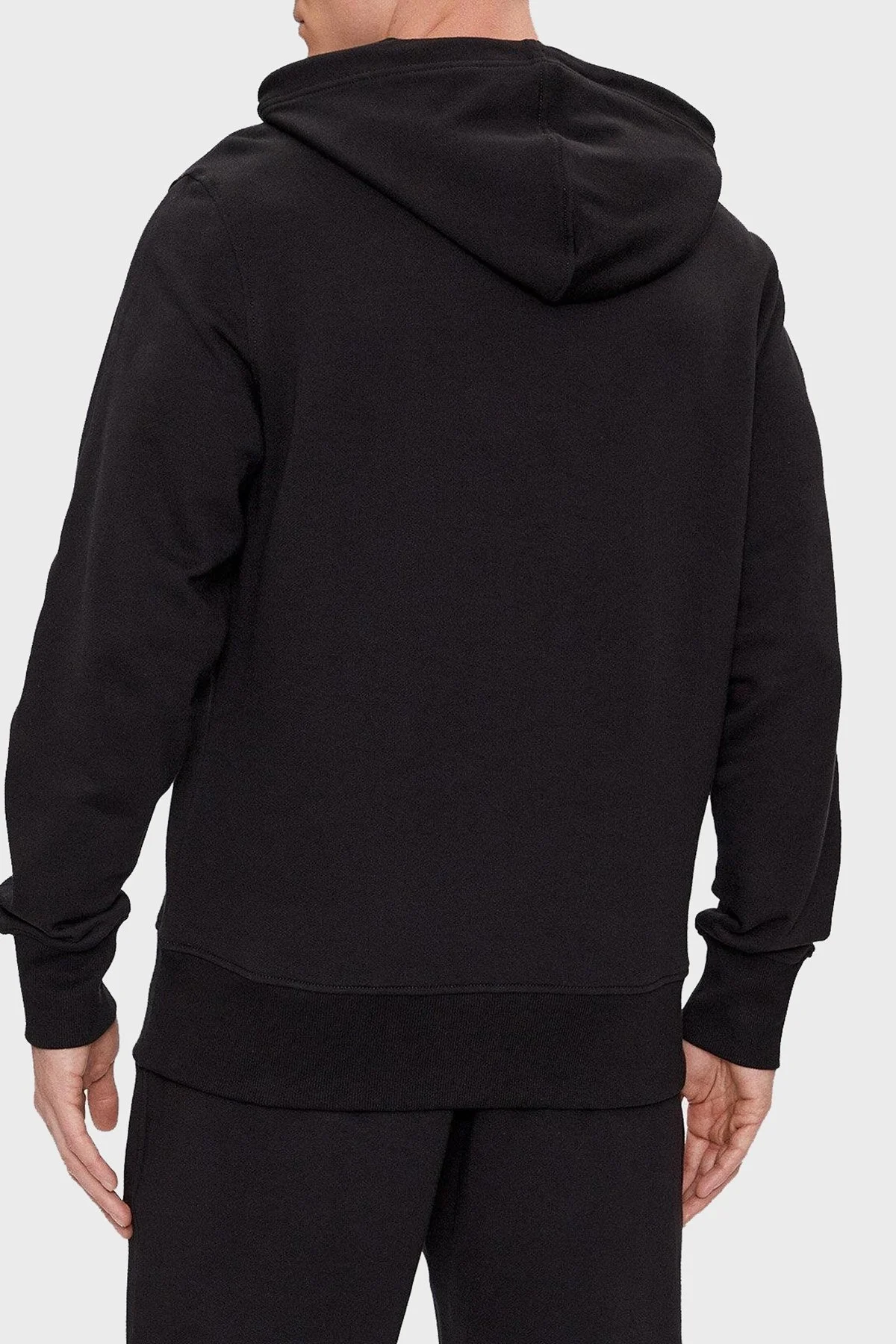 Calvin Klein Logolu Kapüşonlu % 100 Pamuk Regular Fit J30J324620BEH Erkek Sweat J30J324620 BEH SİYAH - 3