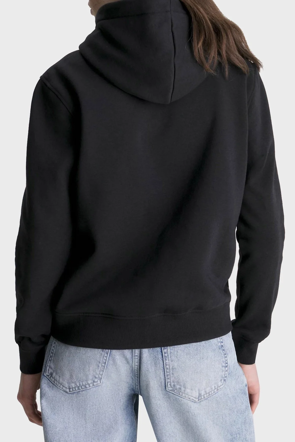 Calvin Klein Logolu Kapüşonlu Pamuklu Regular Fit J20J221066BEH Bayan Sweat J20J221066 BEH SİYAH - 2