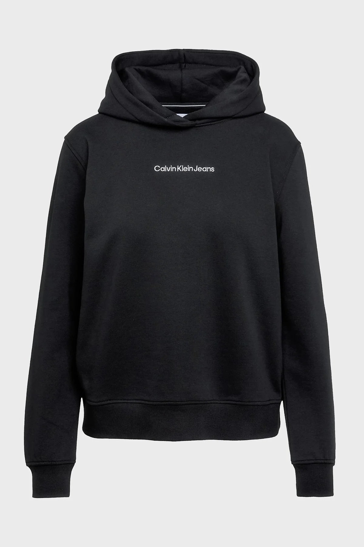 Calvin Klein Logolu Kapüşonlu Pamuklu Regular Fit J20J221066BEH Bayan Sweat J20J221066 BEH SİYAH - 5
