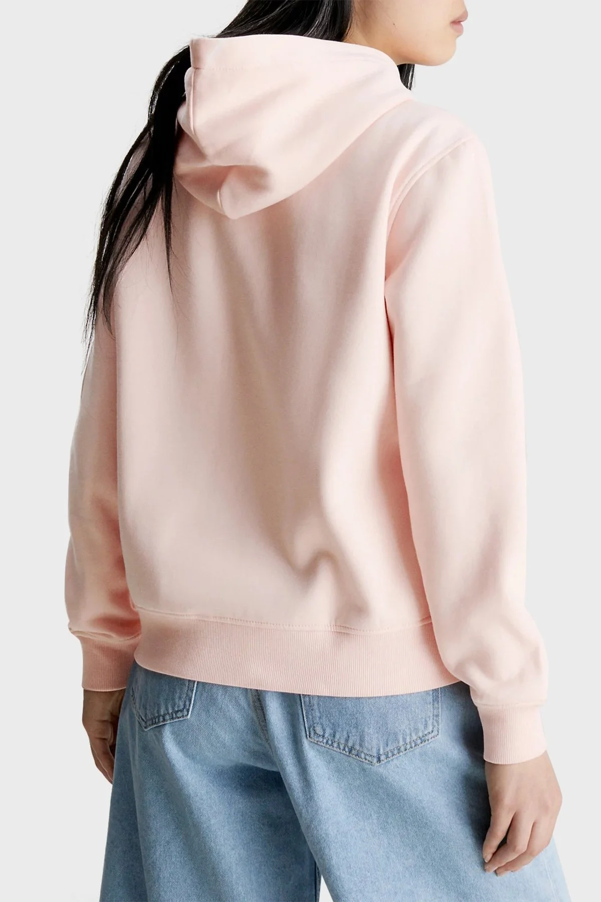 Calvin Klein Logolu Kapüşonlu Pamuklu Regular Fit J20J221066TLV Bayan Sweat J20J221066 TLV PEMBE - 2