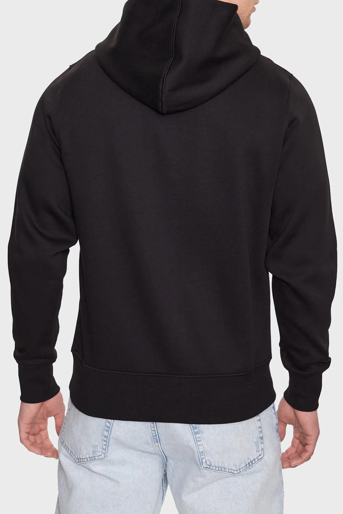 Calvin Klein Logolu Kapüşonlu Pamuklu Regular Fit J30J323762BEH Erkek Sweat J30J323762 BEH SİYAH - 2