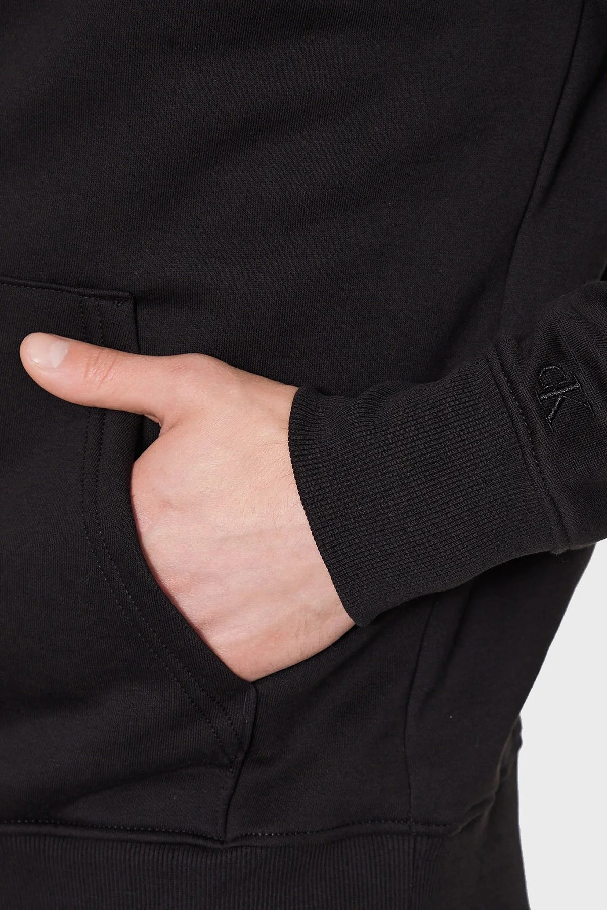 Calvin Klein Logolu Kapüşonlu Pamuklu Regular Fit J30J323762BEH Erkek Sweat J30J323762 BEH SİYAH - 5