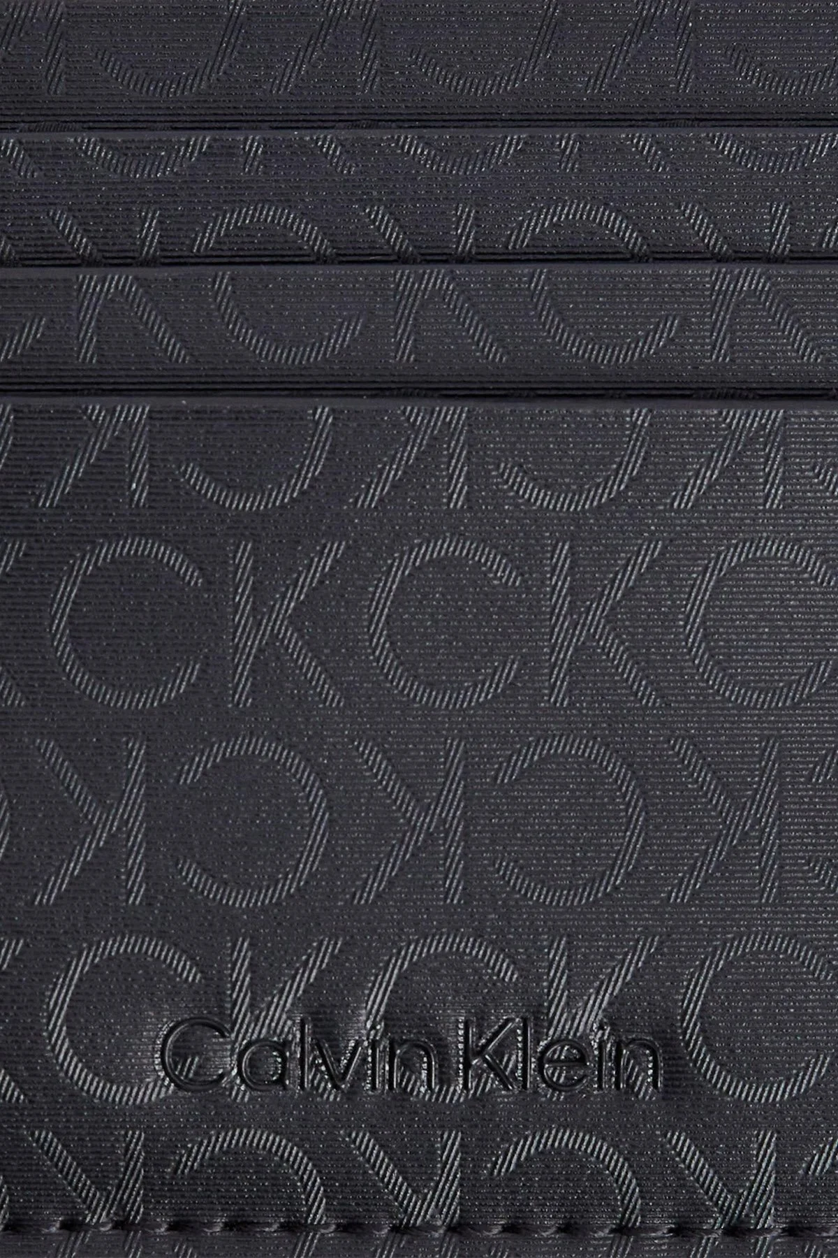Calvin Klein Logolu Kart Bölmeli K50K51058301N Erkek Kartlık K50K510583 01N SİYAH - 3