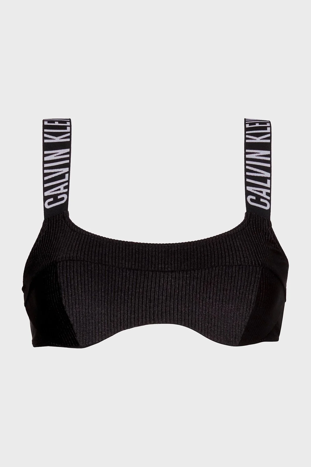 Calvin Klein Logolu KW0KW01968BEH Bayan Bikini Üstü KW0KW01968 BEH SİYAH - 5