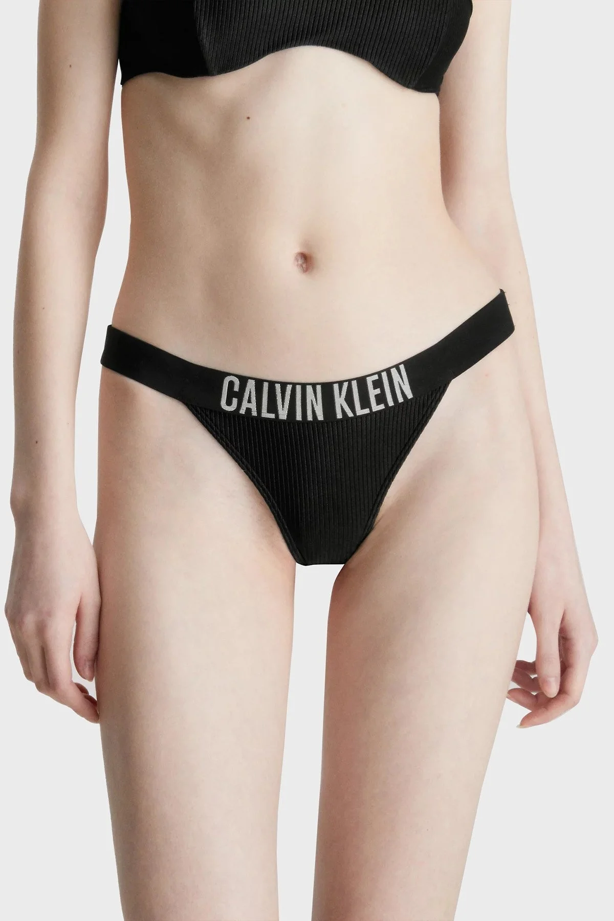 Calvin Klein Logolu KW0KW02019BEH Bayan Bikini Altı KW0KW02019 BEH SİYAH - 1