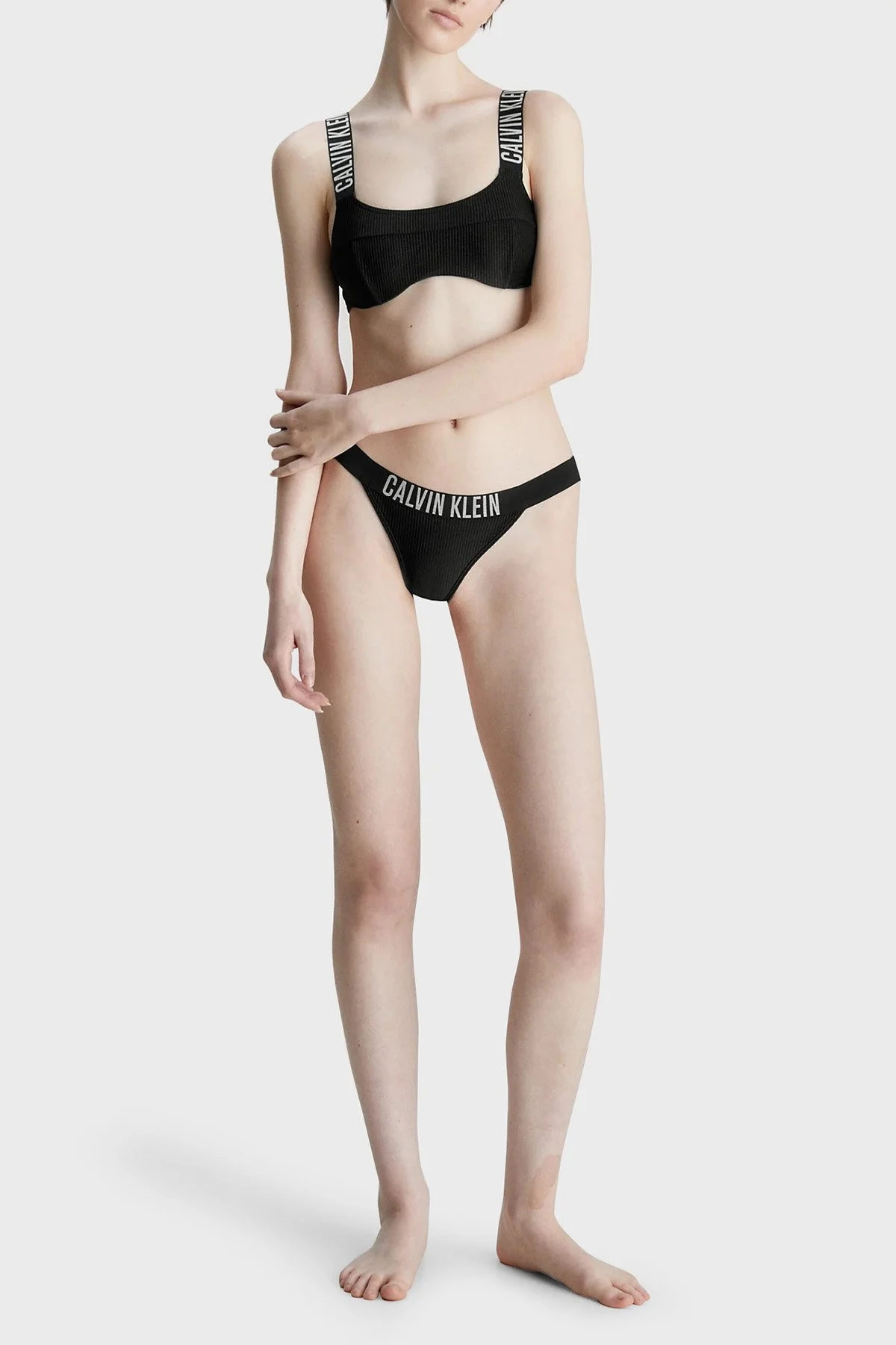 Calvin Klein Logolu KW0KW02019BEH Bayan Bikini Altı KW0KW02019 BEH SİYAH - 4