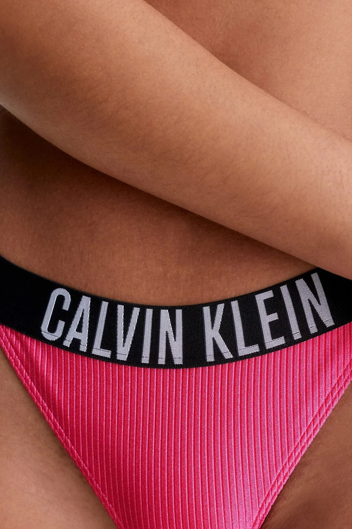 Calvin Klein Logolu KW0KW02019XI1 Bayan Bikini Altı KW0KW02019 XI1 PEMBE - 3