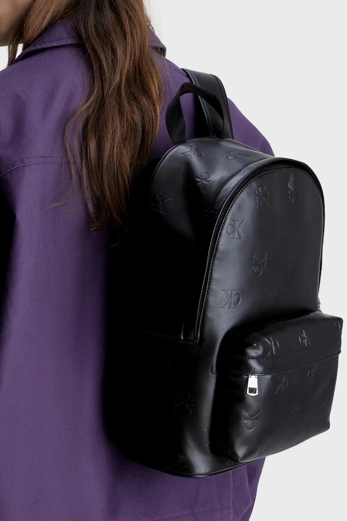 Calvin Klein Logolu Laptop Bölmeli Fermuarlı K50K5106940GK Erkek Sırt Çantası K50K510694 0GK SİYAH - 2