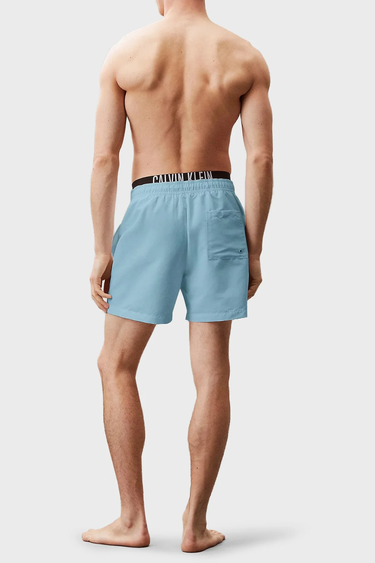 Calvin Klein Logolu LV00N61015CW1 Erkek Mayo Short LV00N61015 CW1 MAVİ - 3