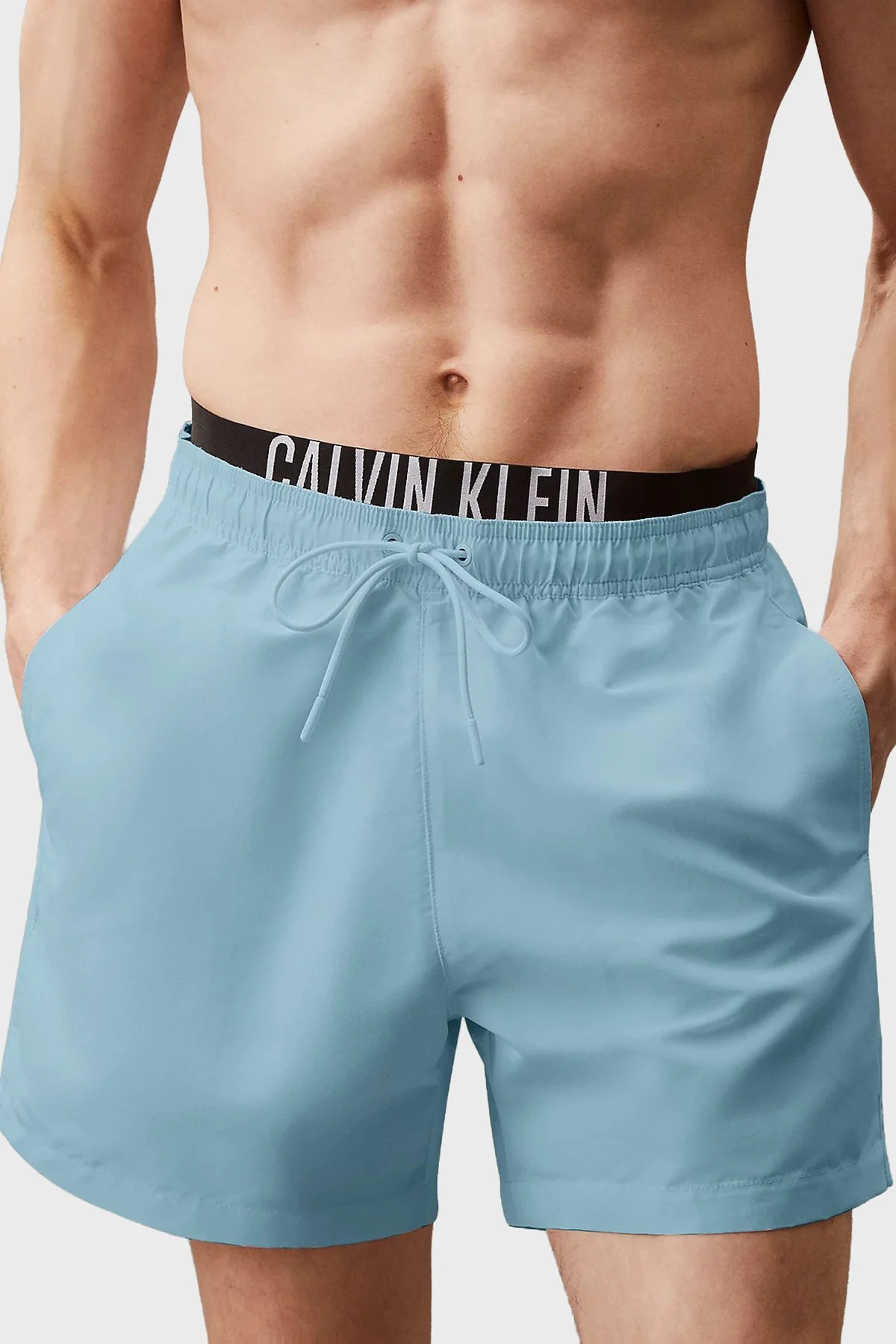 Calvin Klein Logolu LV00N61015CW1 Erkek Mayo Short LV00N61015 CW1 MAVİ - 4