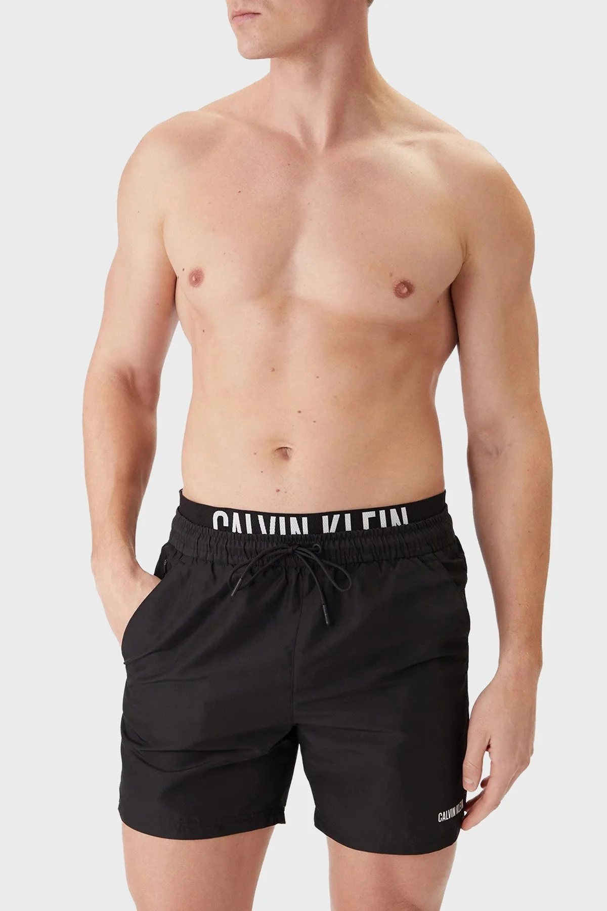 Calvin Klein Logolu LV00N61015UB1 Erkek Mayo Short LV00N61015 UB1 SİYAH - 2