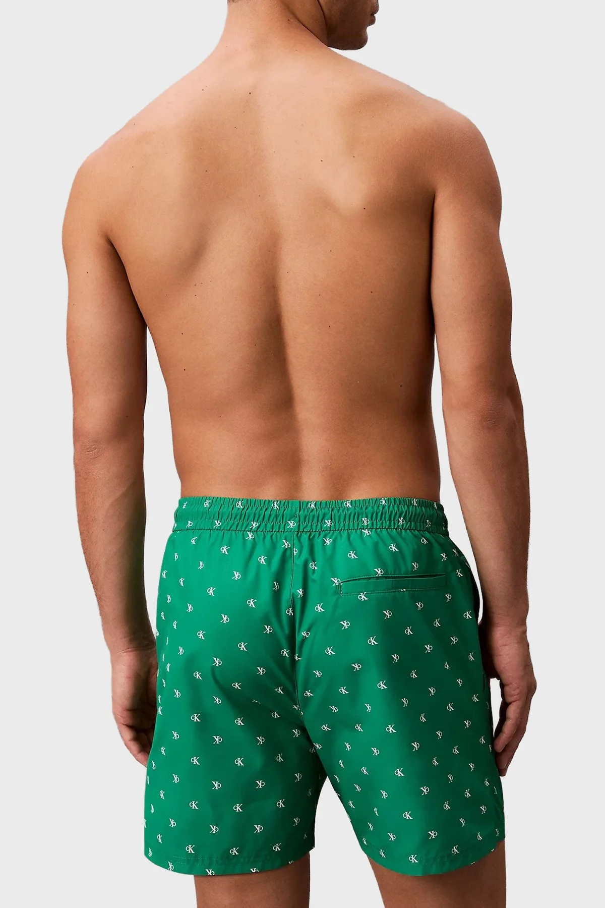 Calvin Klein Logolu LV00N6102733T Erkek Mayo Short LV00N61027 33T YEŞİL - 3
