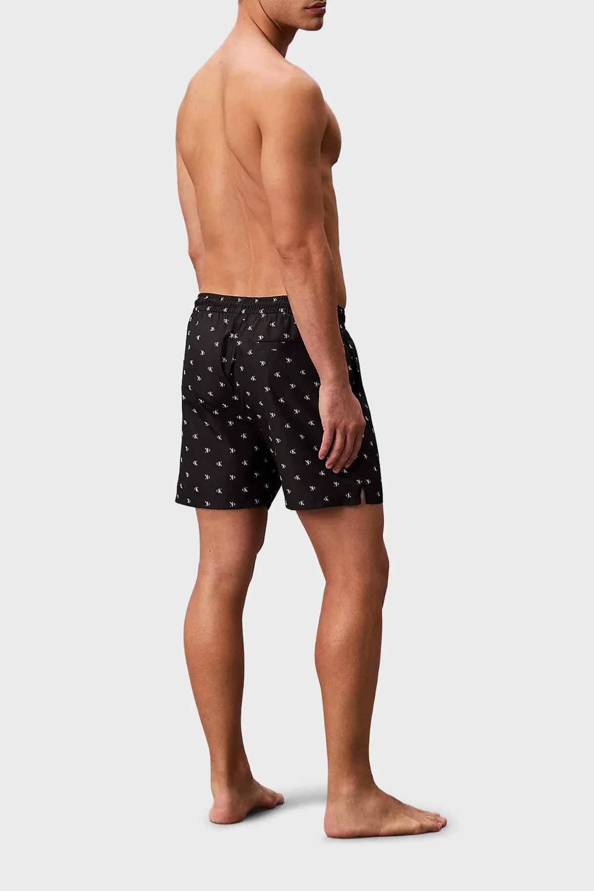 Calvin Klein Logolu LV00N61027PCS Erkek Mayo Short LV00N61027 PCS SİYAH - 3