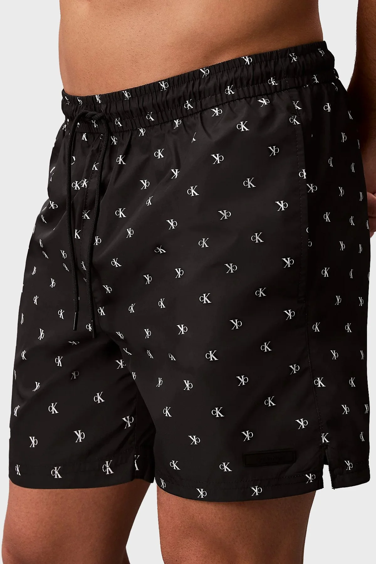 Calvin Klein Logolu LV00N61027PCS Erkek Mayo Short LV00N61027 PCS SİYAH - 5