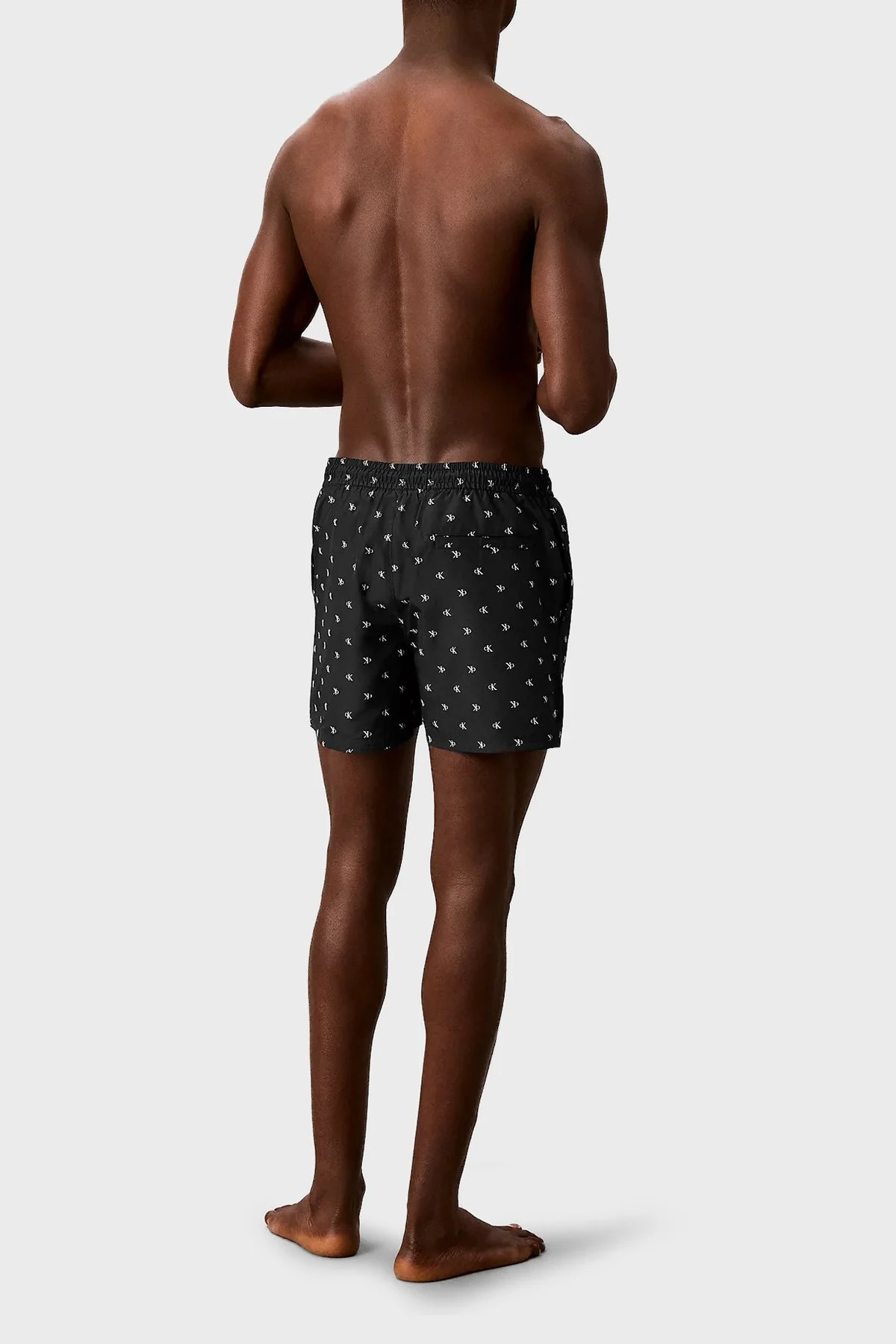 Calvin Klein Logolu LV00N61028PCS Erkek Mayo Short LV00N61028 PCS SİYAH - 3