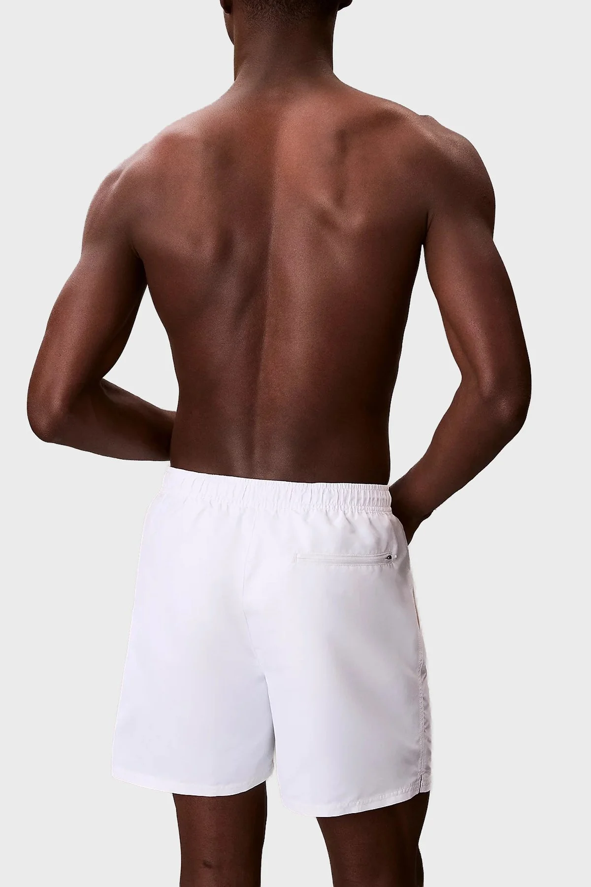 Calvin Klein Logolu LV00N61047100 Erkek Mayo Short LV00N61047 100 BEYAZ - 3