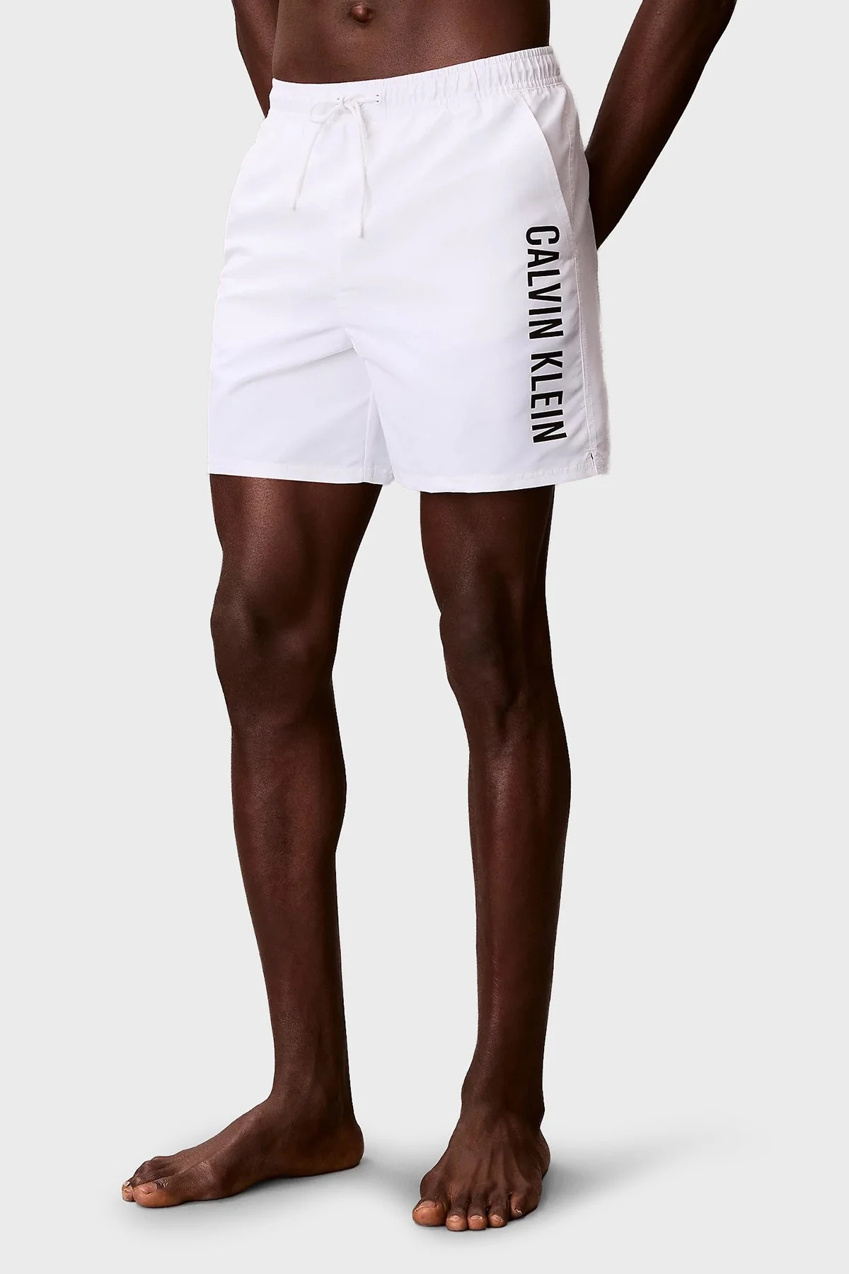 Calvin Klein Logolu LV00N61047100 Erkek Mayo Short LV00N61047 100 BEYAZ - 6