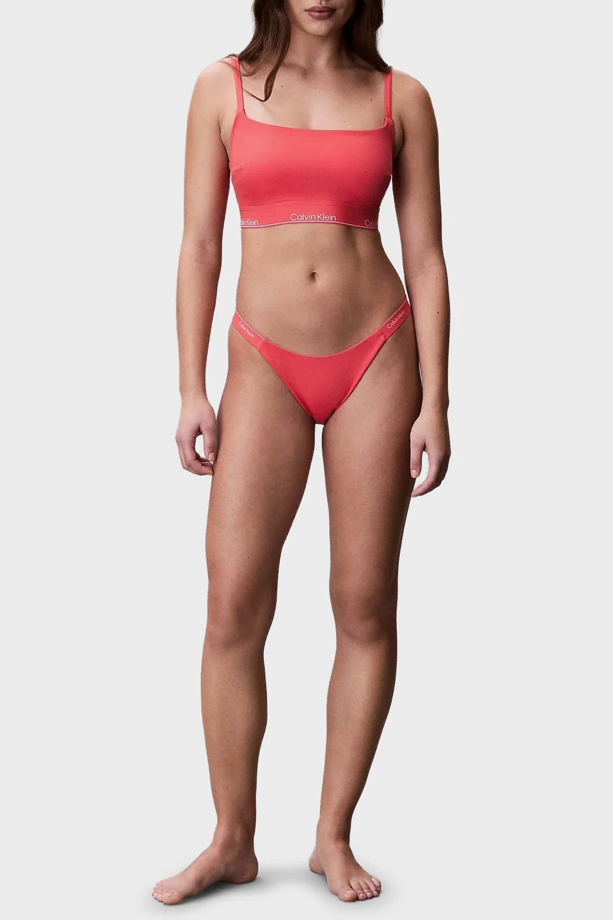 Calvin Klein Logolu LV00Q61206XKP Bayan Bikini Altı LV00Q61206 XKP FUŞYA - 4