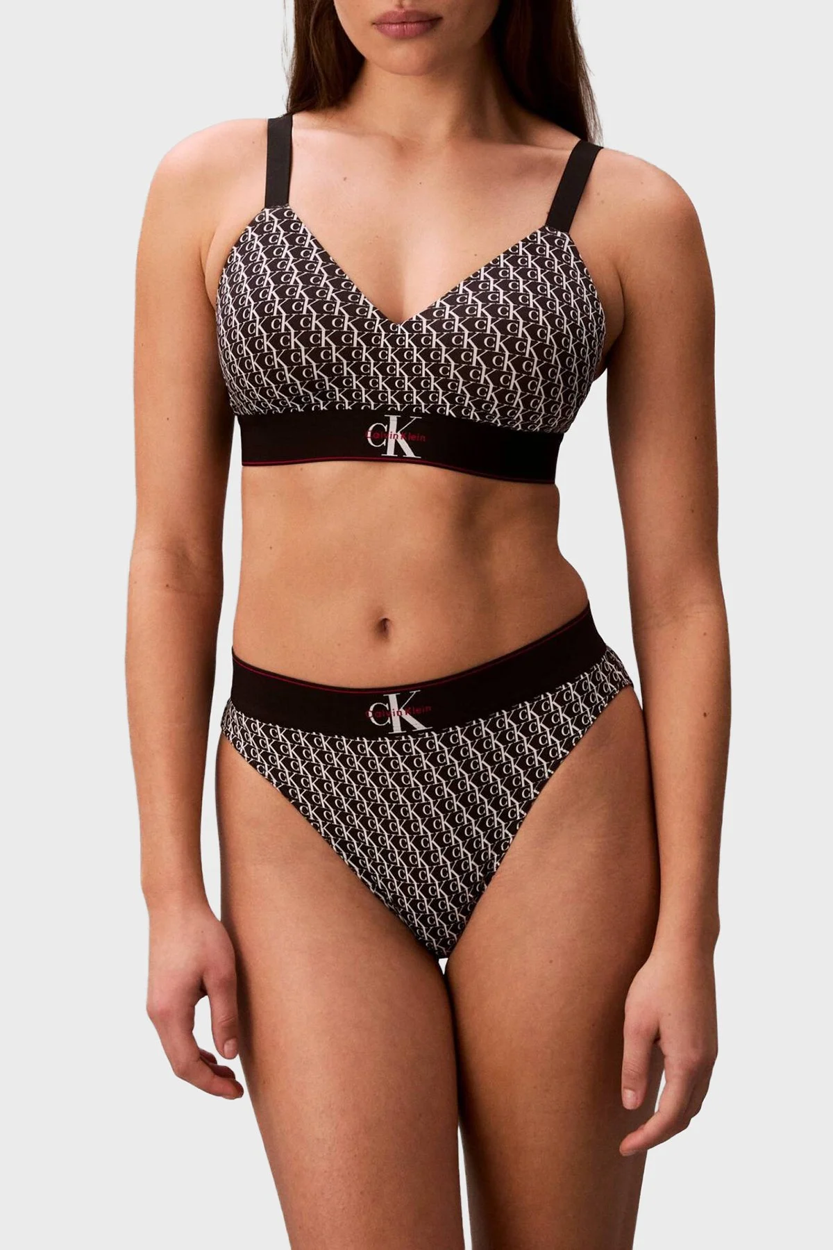 Calvin Klein Logolu LV00QF88772Y1 Kadın Sütyen LV00QF8877 2Y1 SİYAH - 1