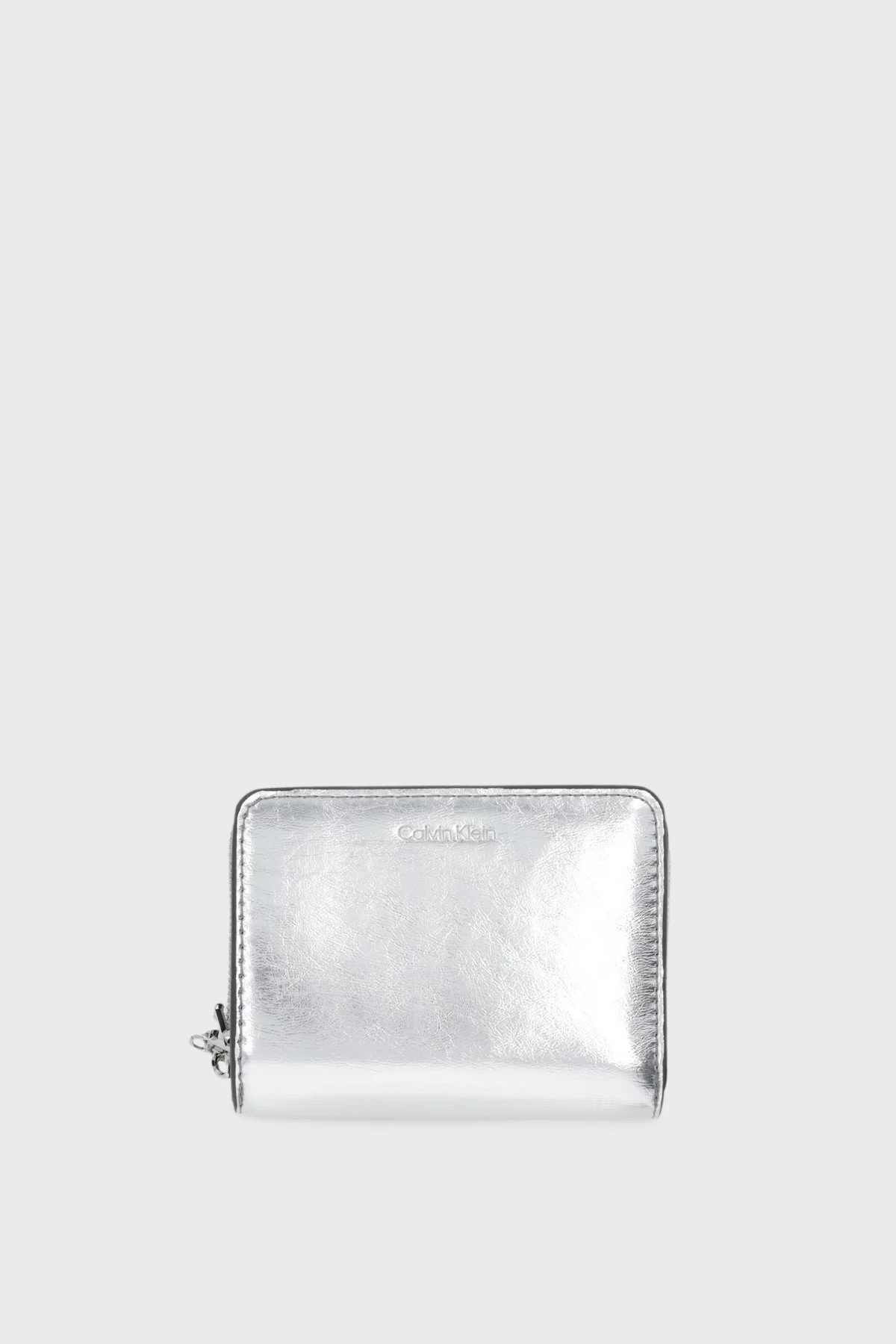 Calvin Klein Logolu LV04F1103G3JH Bayan Cüzdan LV04F1103G 3JH GÜMÜŞ - 1