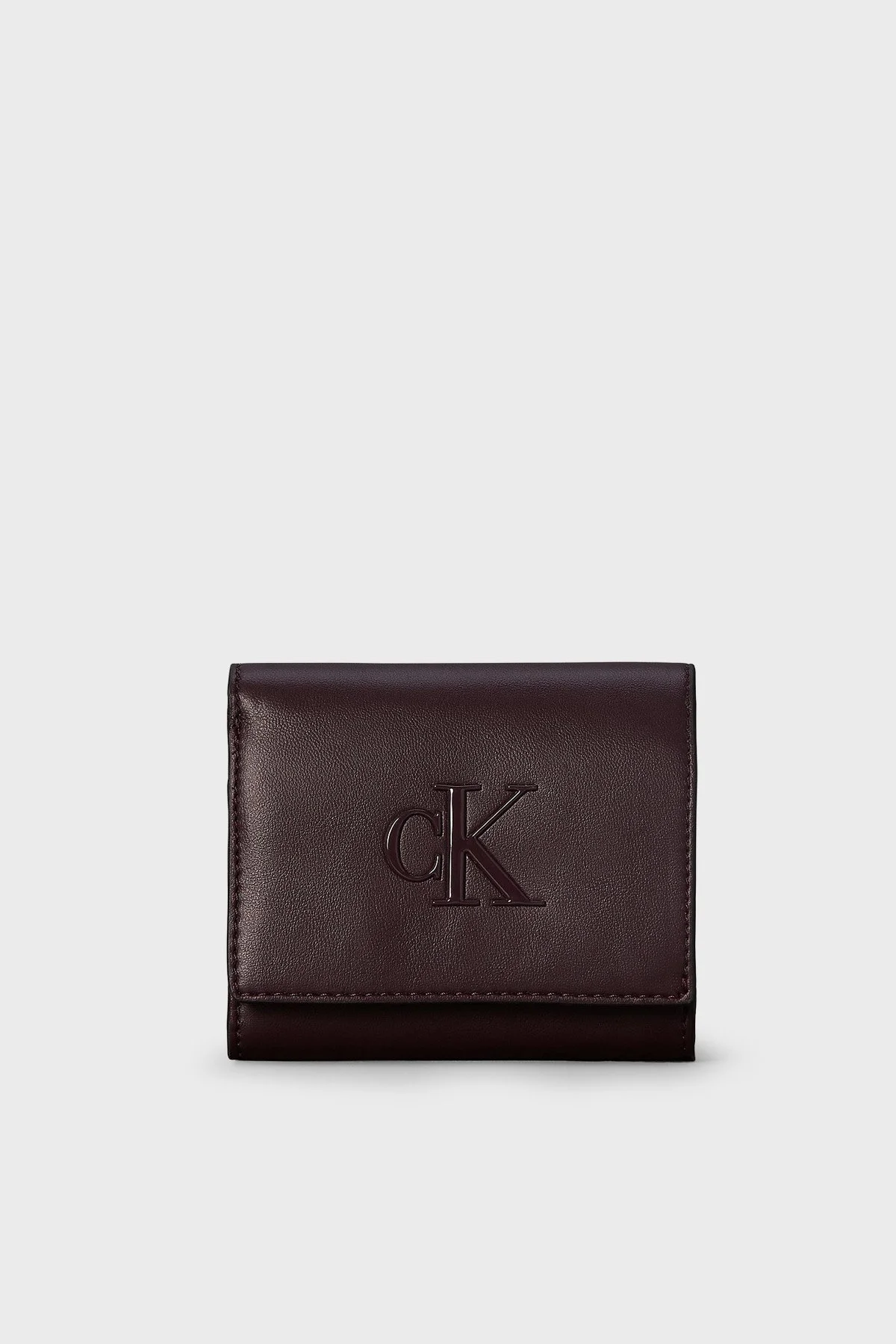 Calvin Klein Logolu LV04F1156GBAP Kadın Cüzdan LV04F1156G BAP Bordo - 1