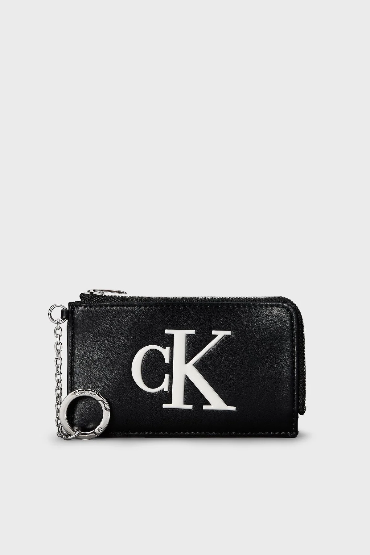 Calvin Klein Logolu LV04F1280G3L2 Kadın Kartlık LV04F1280G 3L2 Siyah - 1