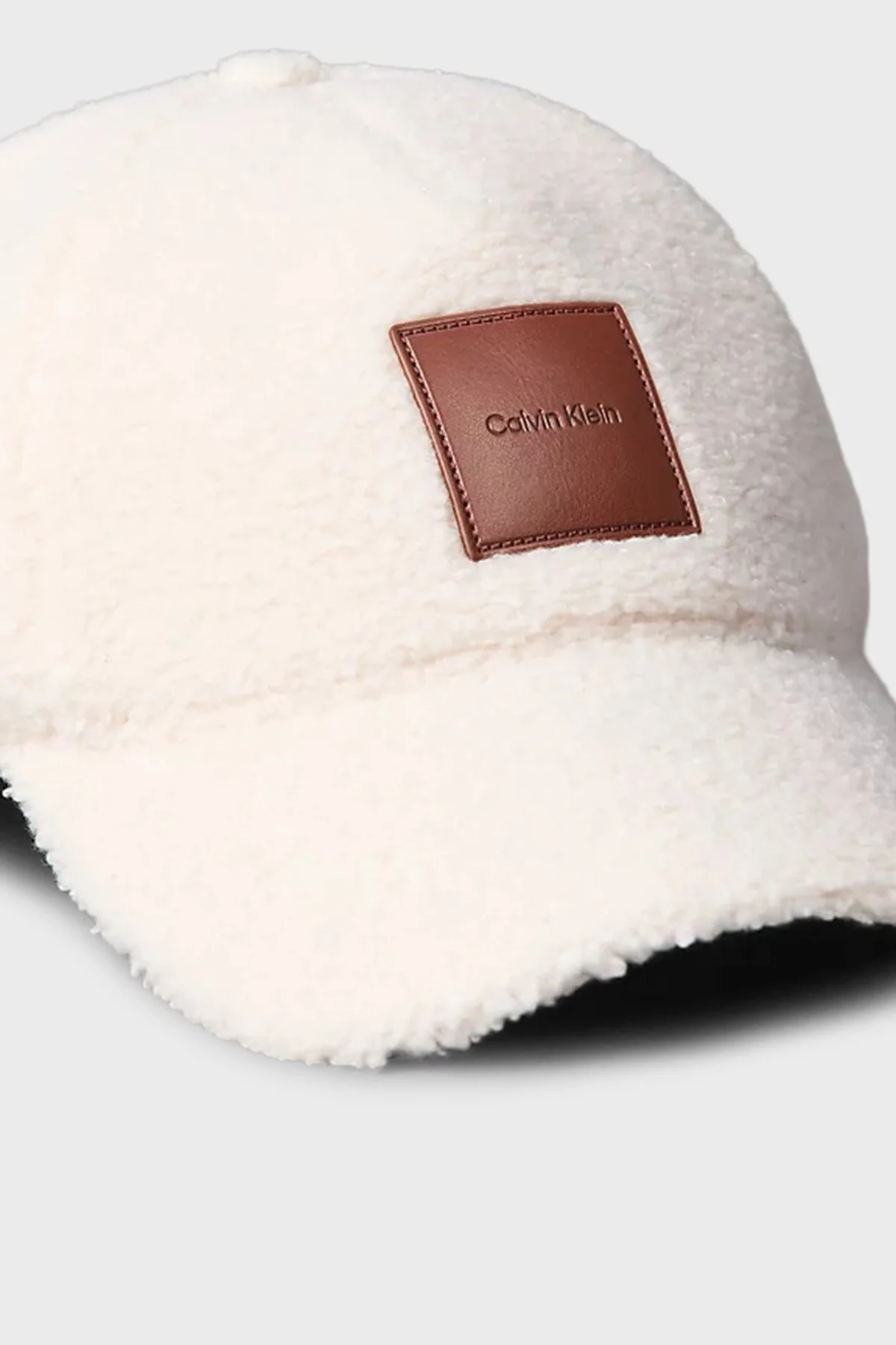 Calvin Klein Logolu LV04F5096GQYJ Kadın Şapka LV04F5096G QYJ Ekru - 2