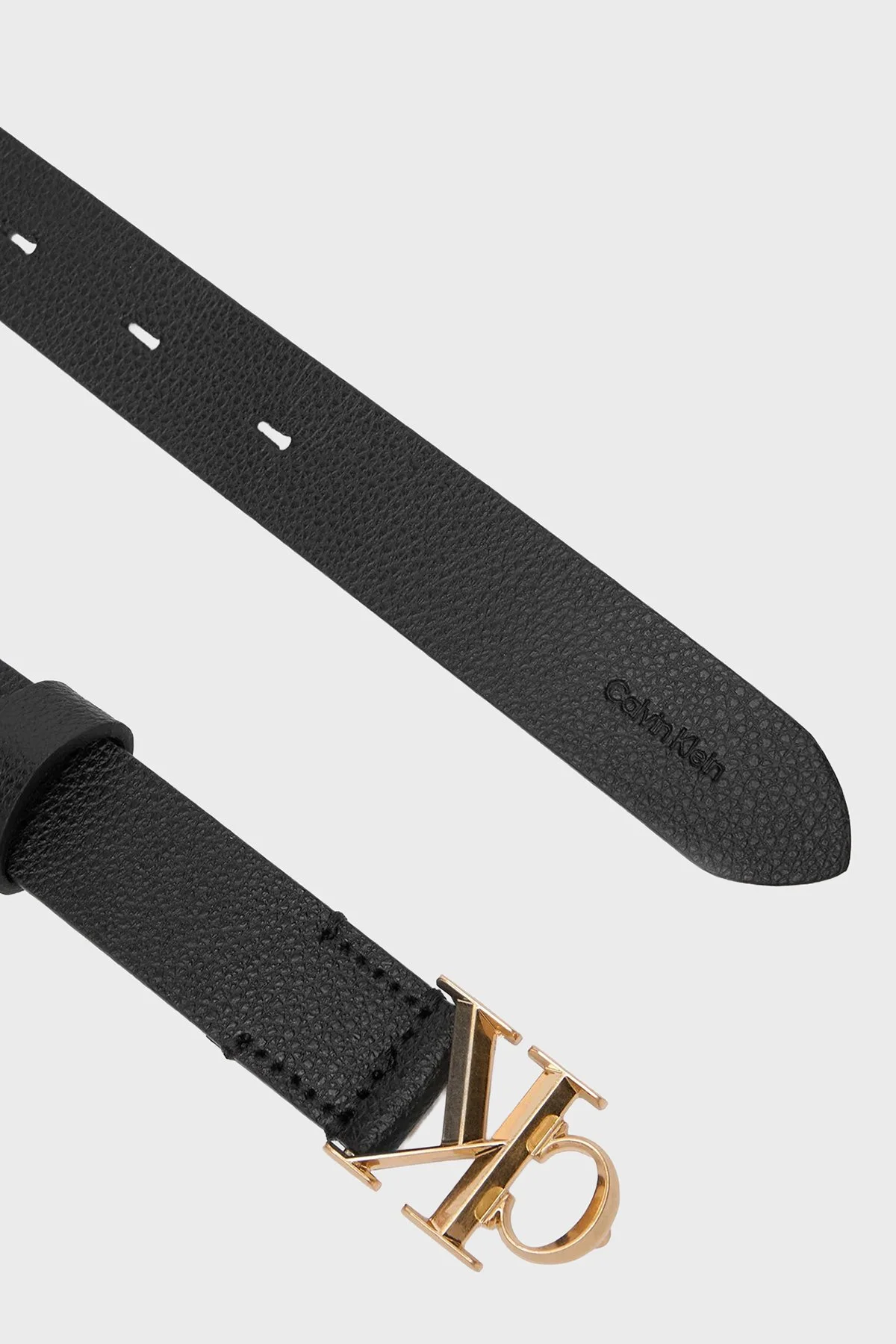 Calvin Klein Logolu LV04F7060GYIH Bayan Kemer LV04F7060G YIH SİYAH - 2