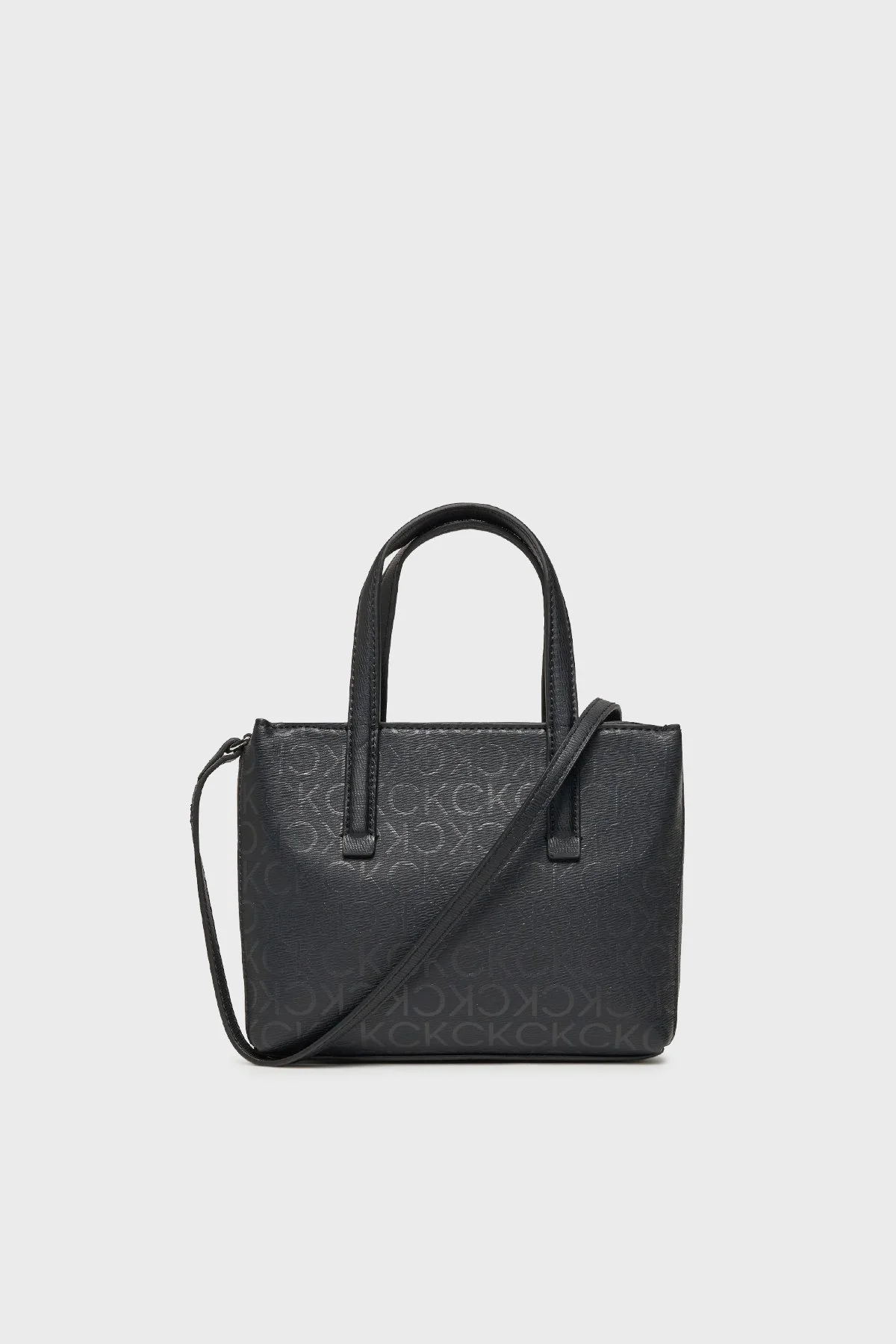Calvin Klein Logolu Mini Tote K60K6117600GJ Bayan Çanta K60K611760 0GJ SİYAH - 4