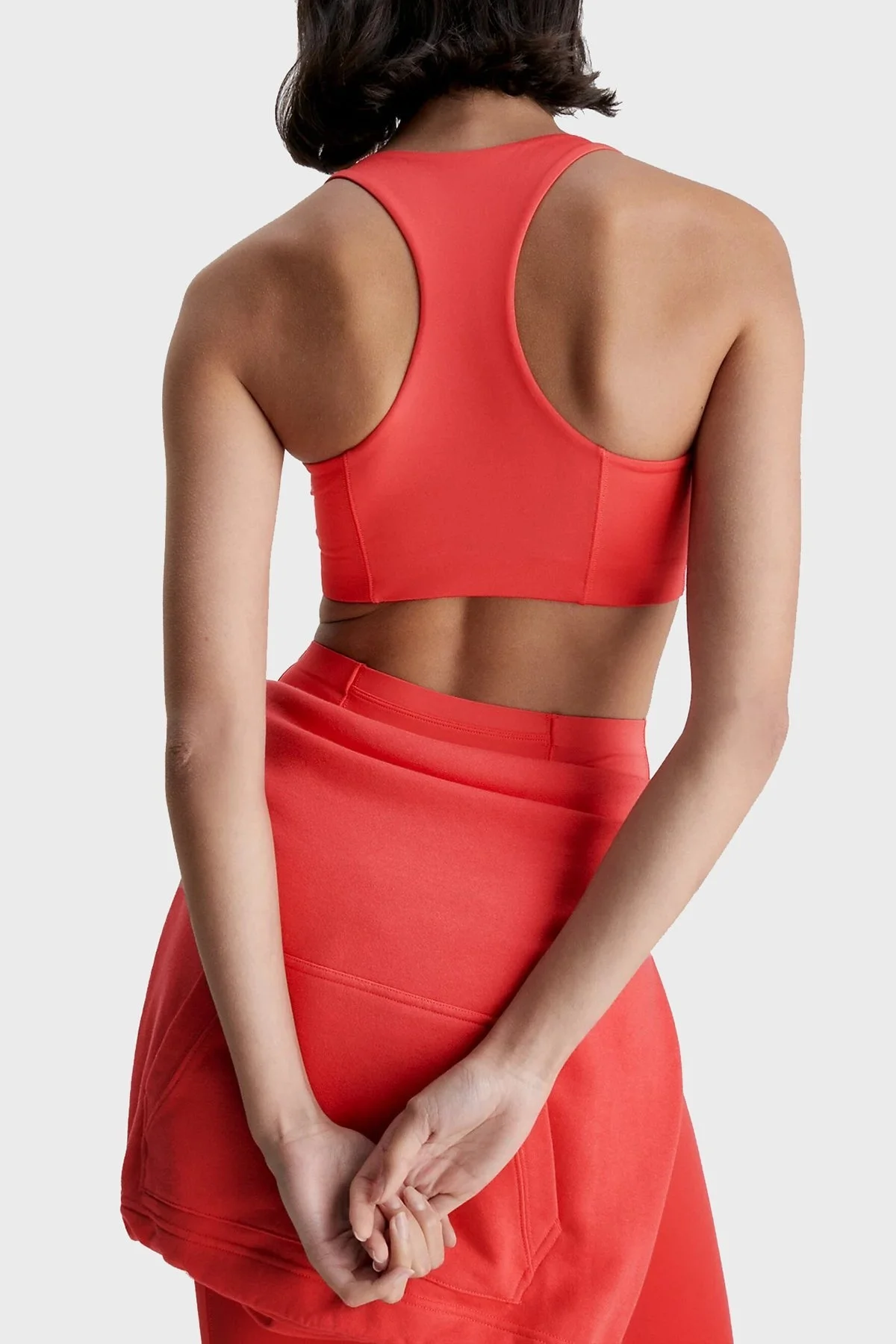 Calvin Klein Logolu Nem Emici Spor 00GWS3K11997A Bayan Sütyen 00GWS3K119 97A KIRMIZI - 2